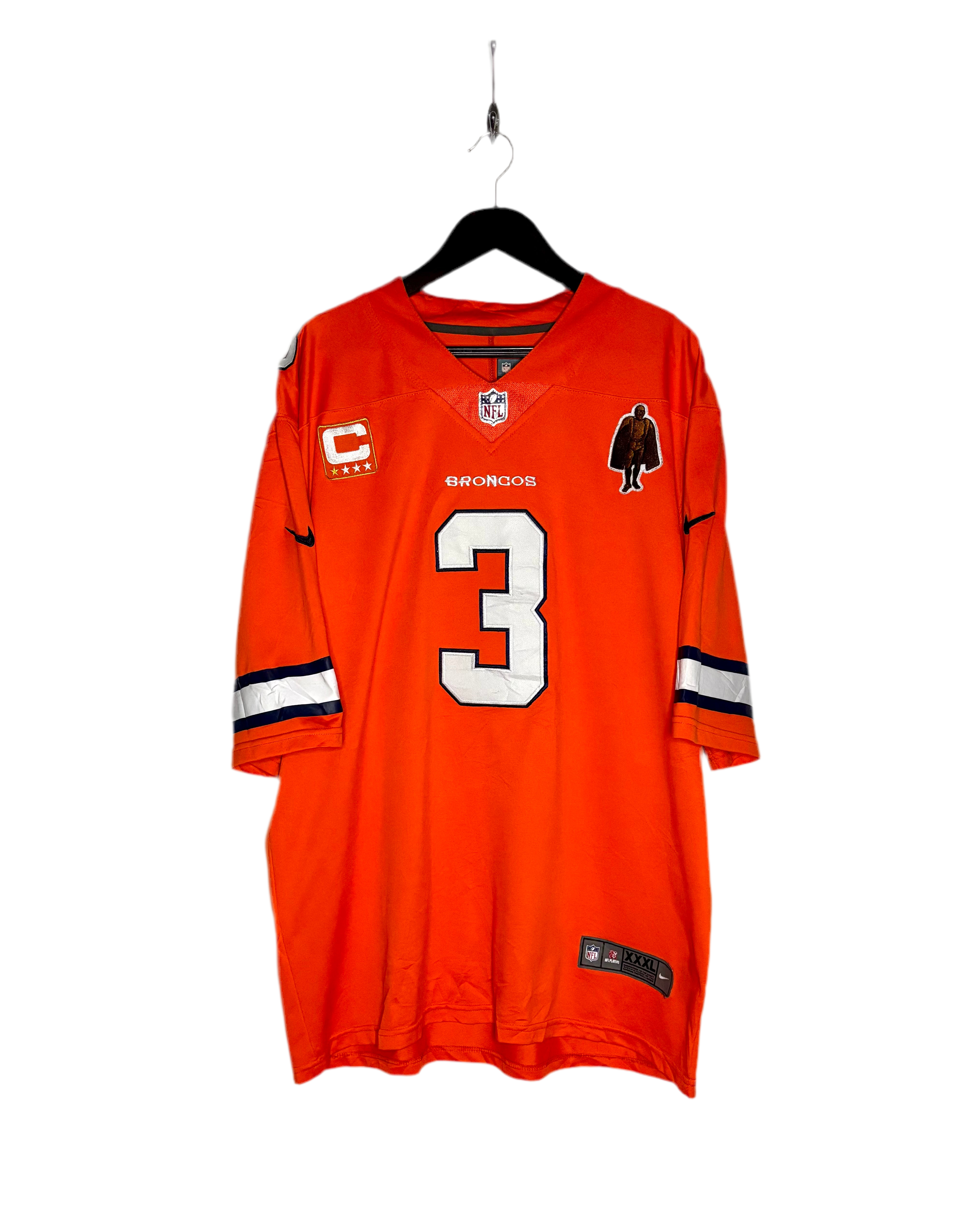Nike NFL Denver Broncos Jersey #3 Russell Wilson Orange Größe XXXL