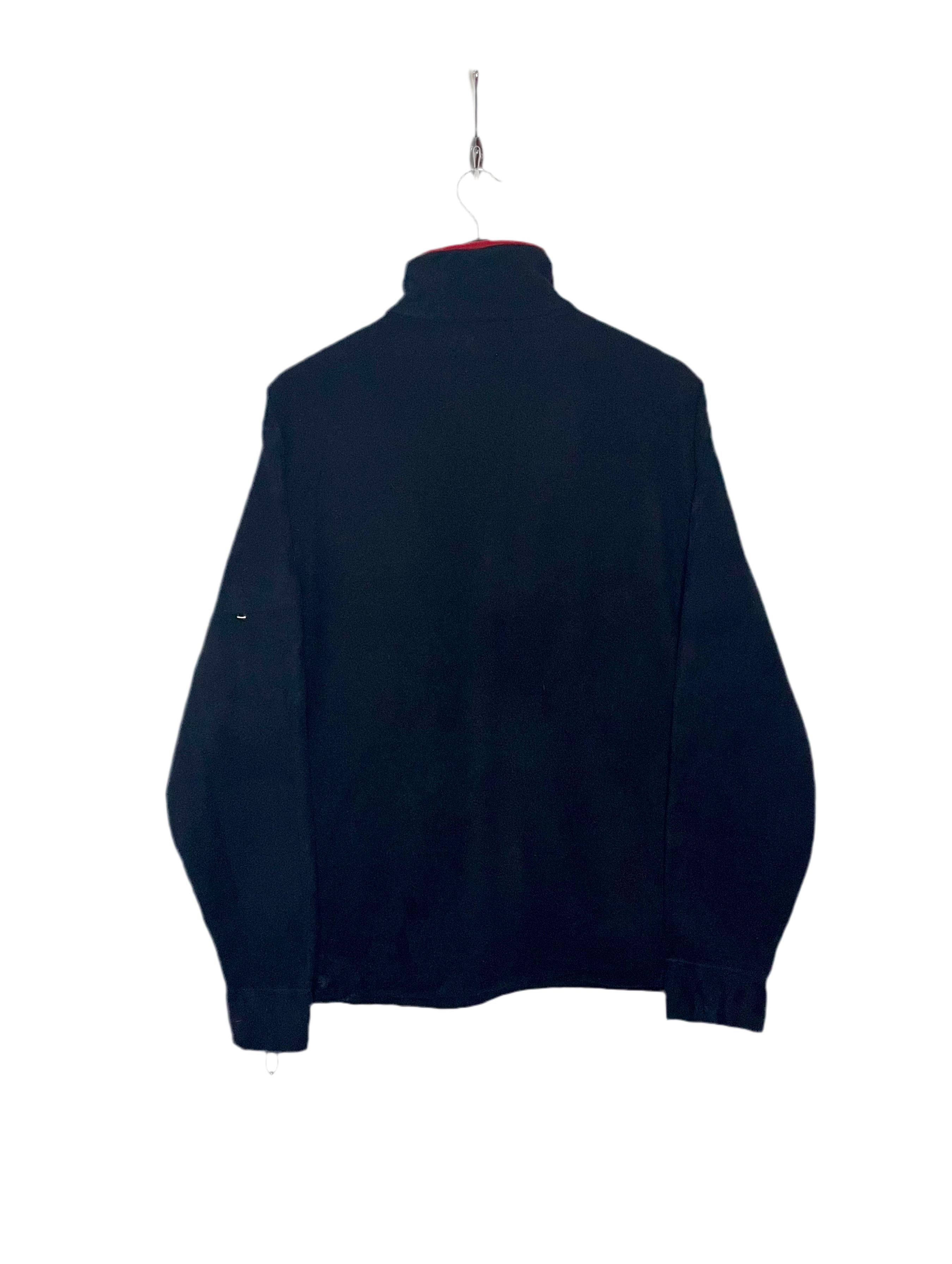 Ralph Lauren Vintage Q-Zip Fleece Pullover Blau Größe L