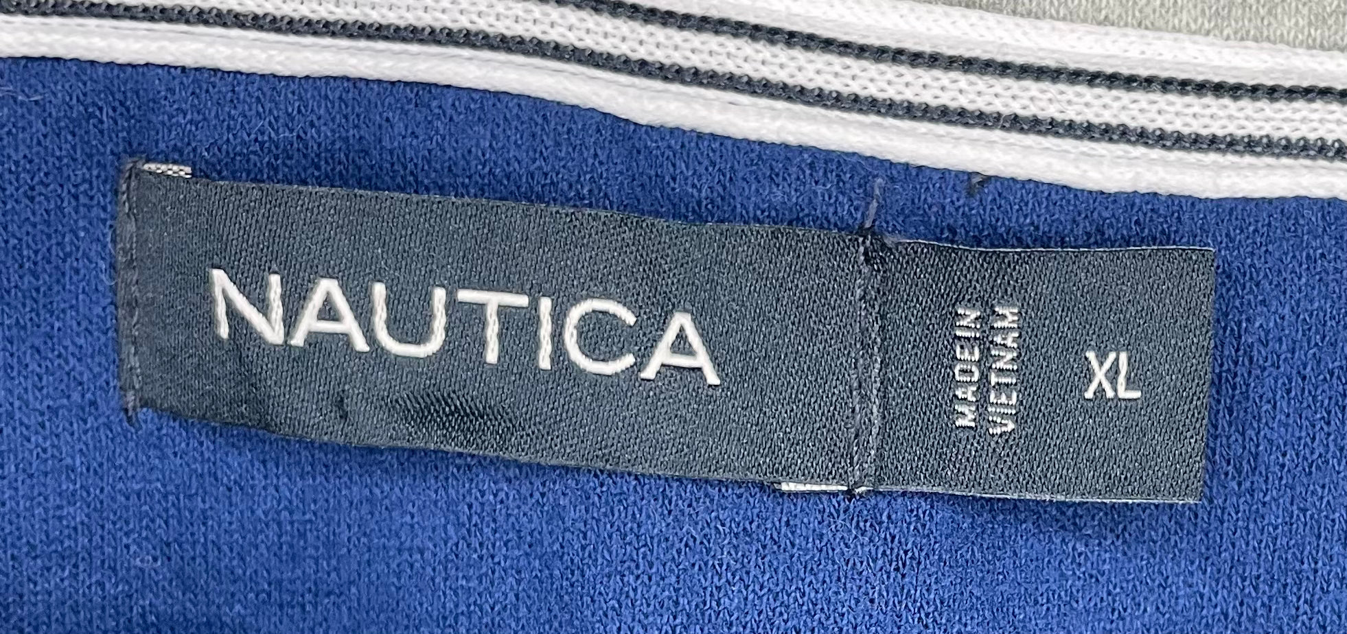 Nautica Q-Zip Sweater Blue Size XL