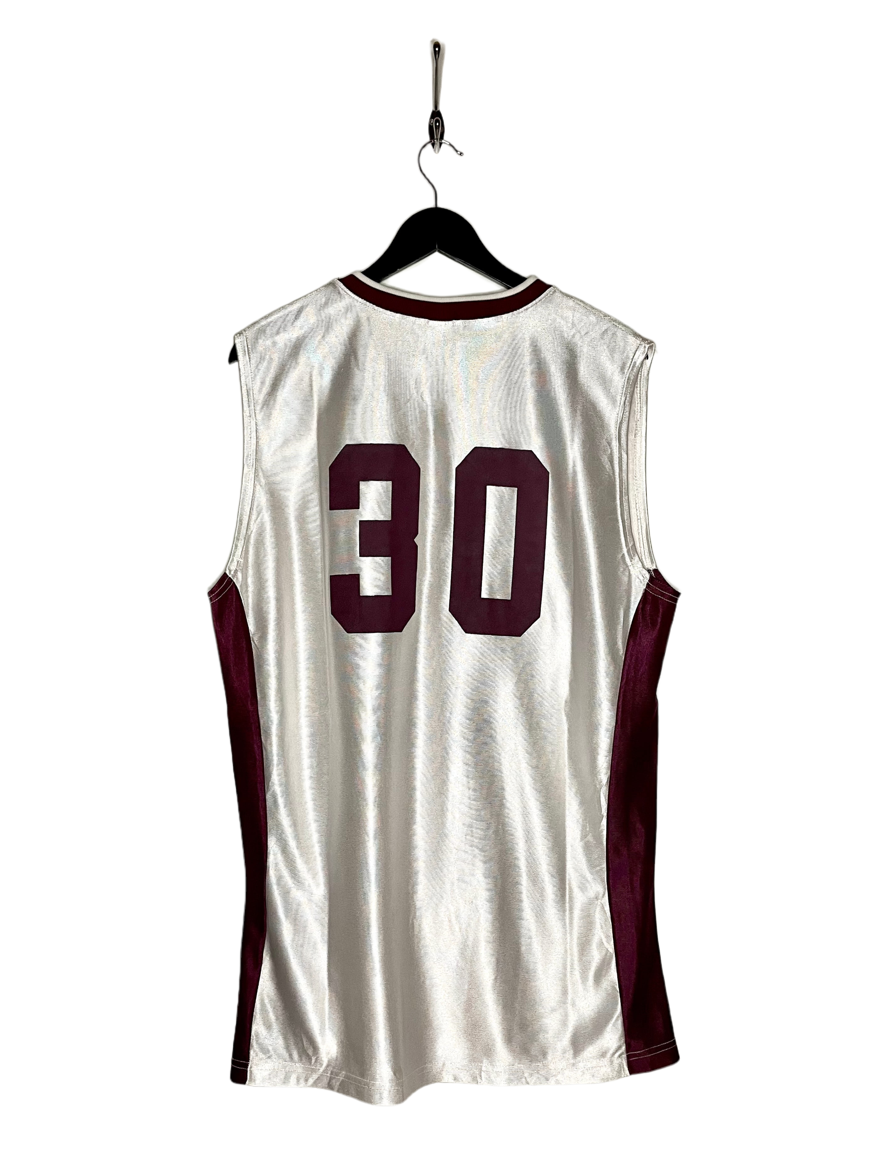 Fussel Athletic Basketball Jersey Antigo #30 Weiß/Rot Größe L