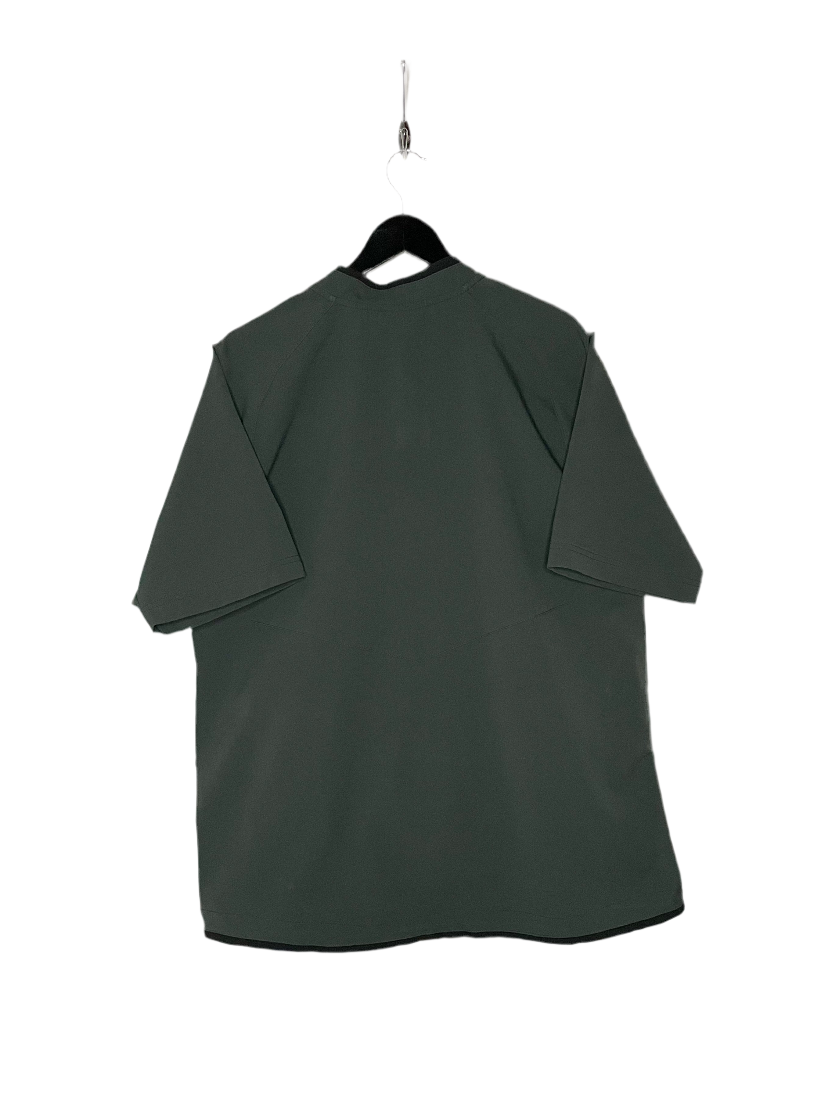 Nike kurzarm Windbreaker Dunkelgrau Größe L