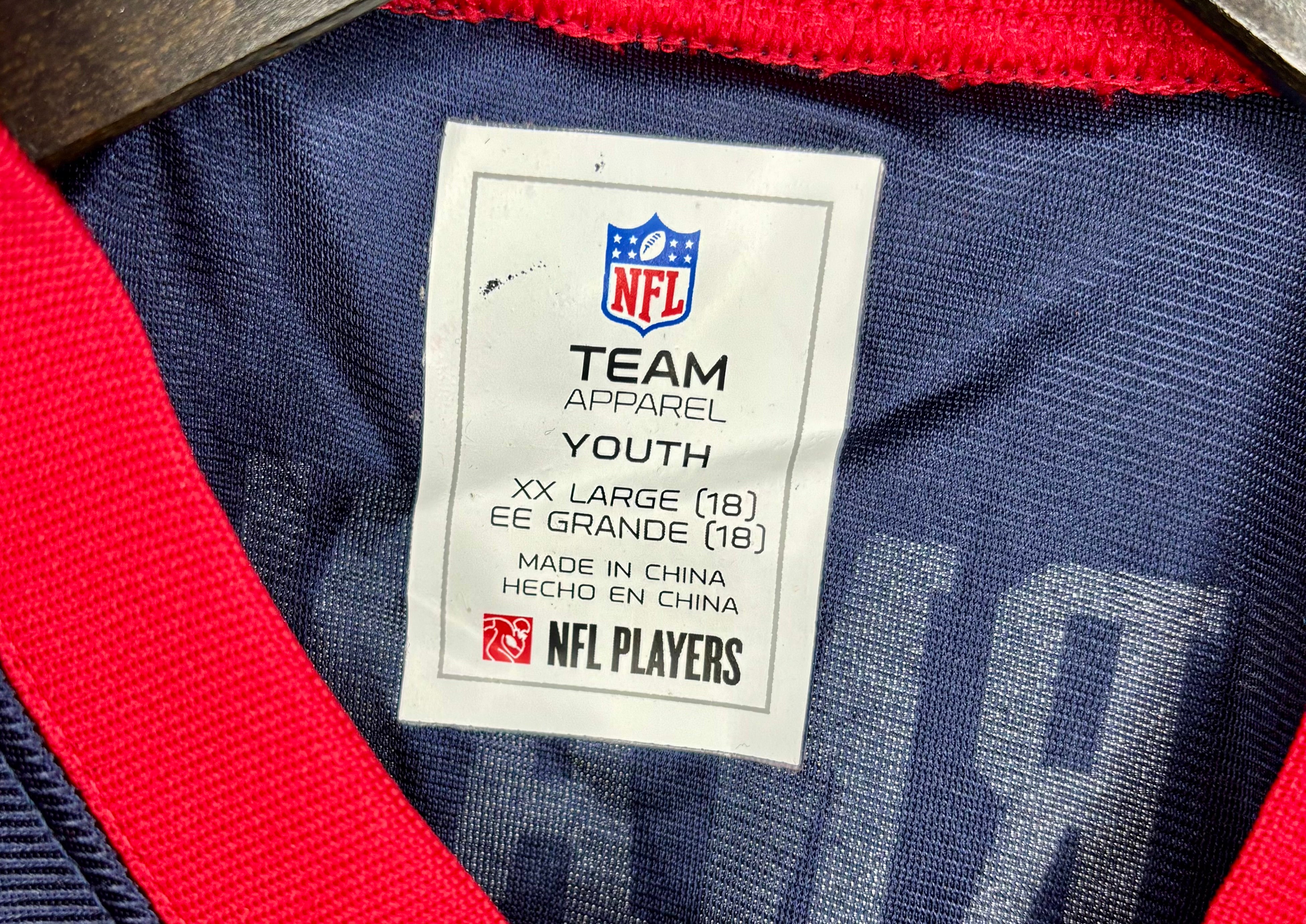 NFL New England Patriots Jersey #81 Aaron Hernandez Blau Größe XXL Kinder