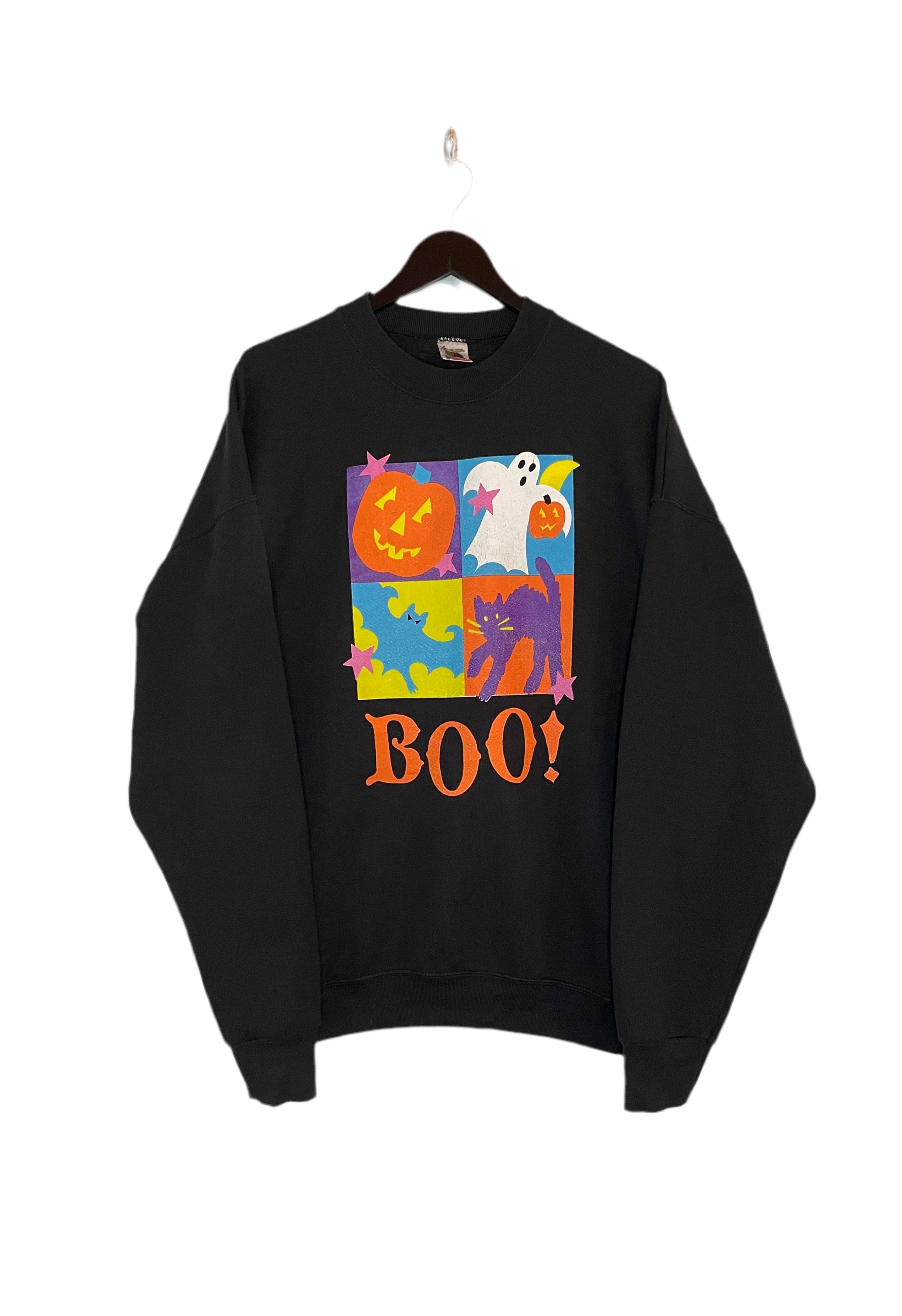 Fruit of the Loom Sweater Halloween Schwarz Größe XL