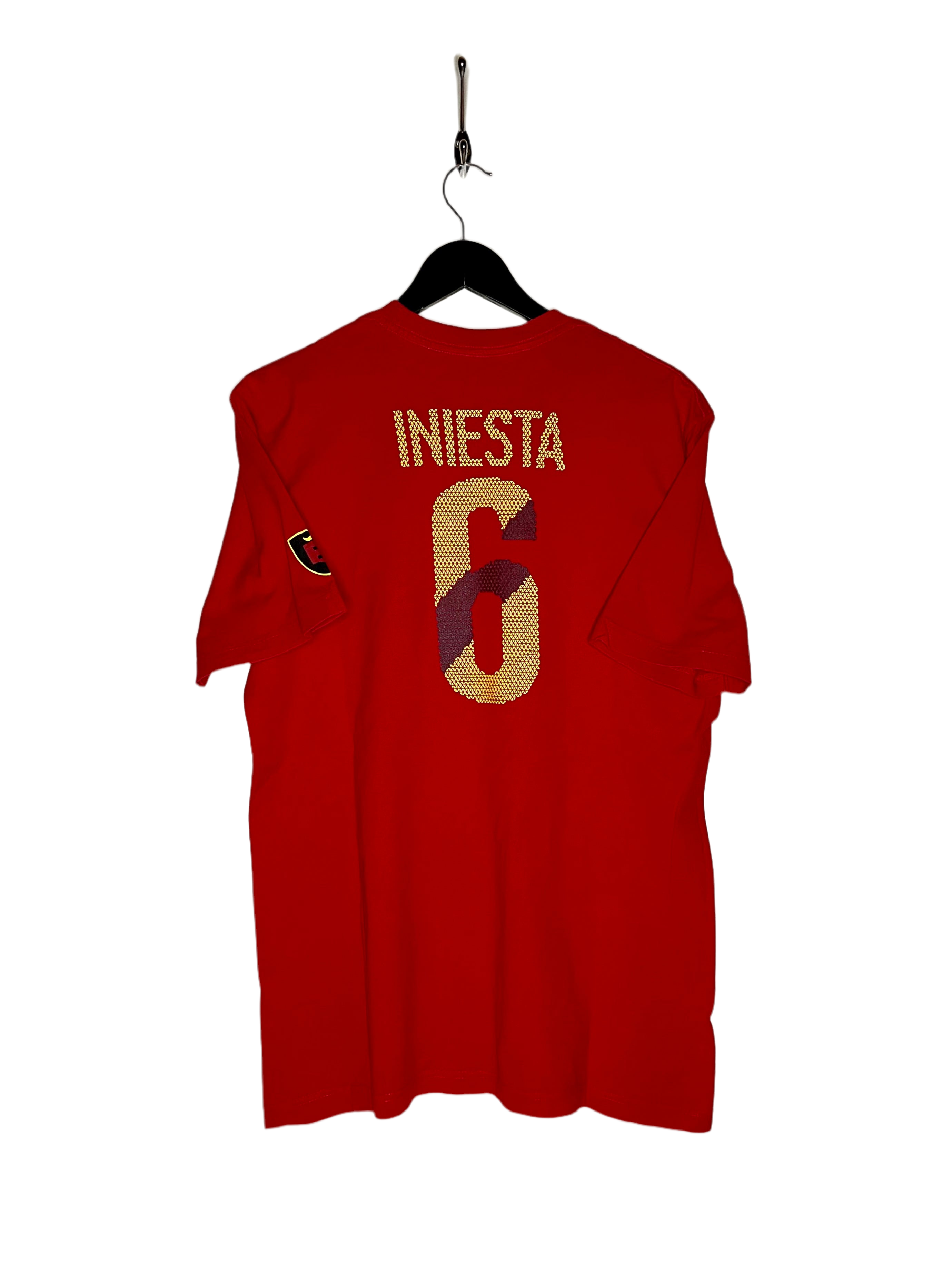 Nike T-Shirt Spanien #6 Andres Iniesta Rot Größe L