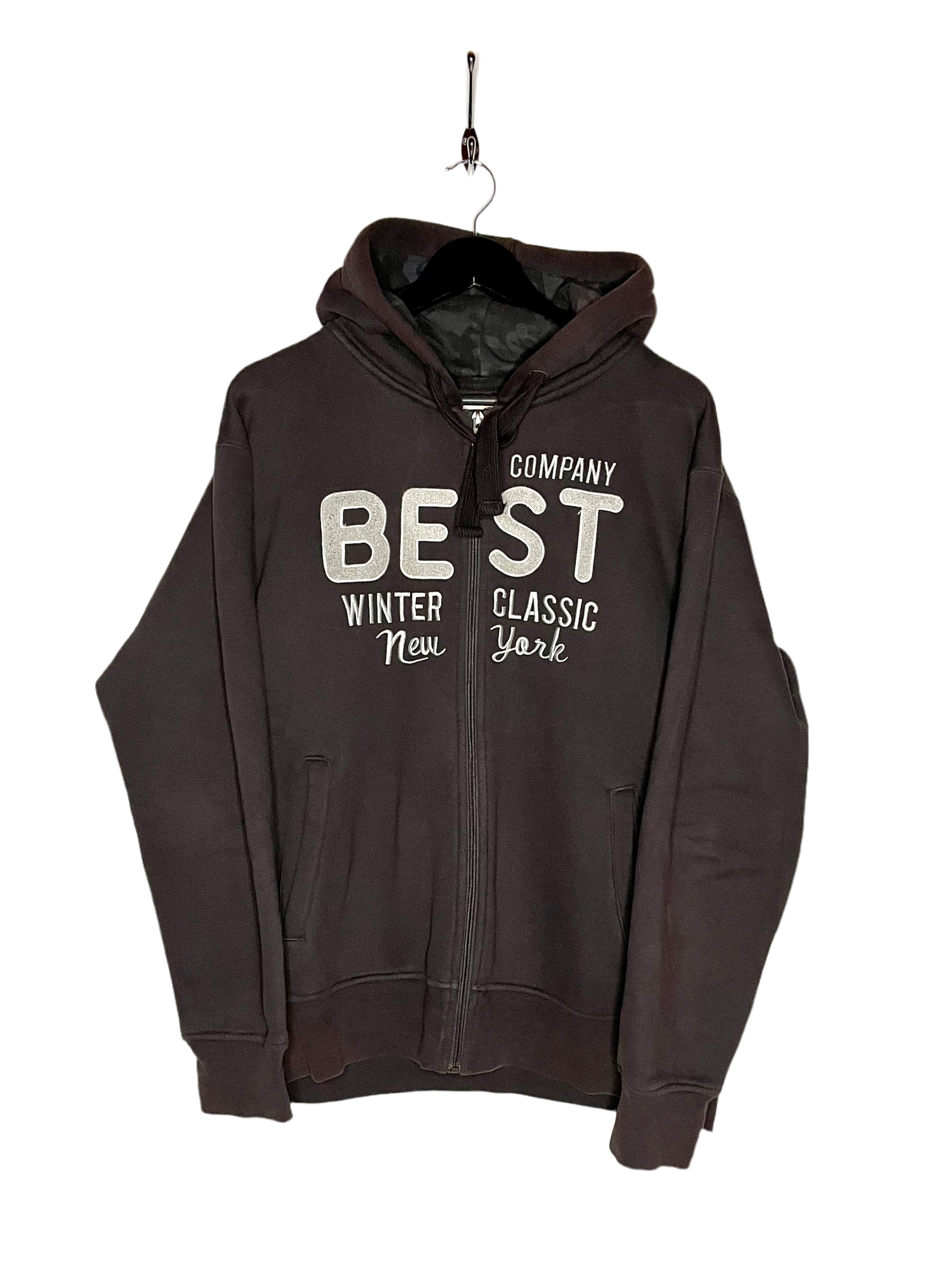 Best Company Vintage Sweatshirt Jacke Braun Größe XXL