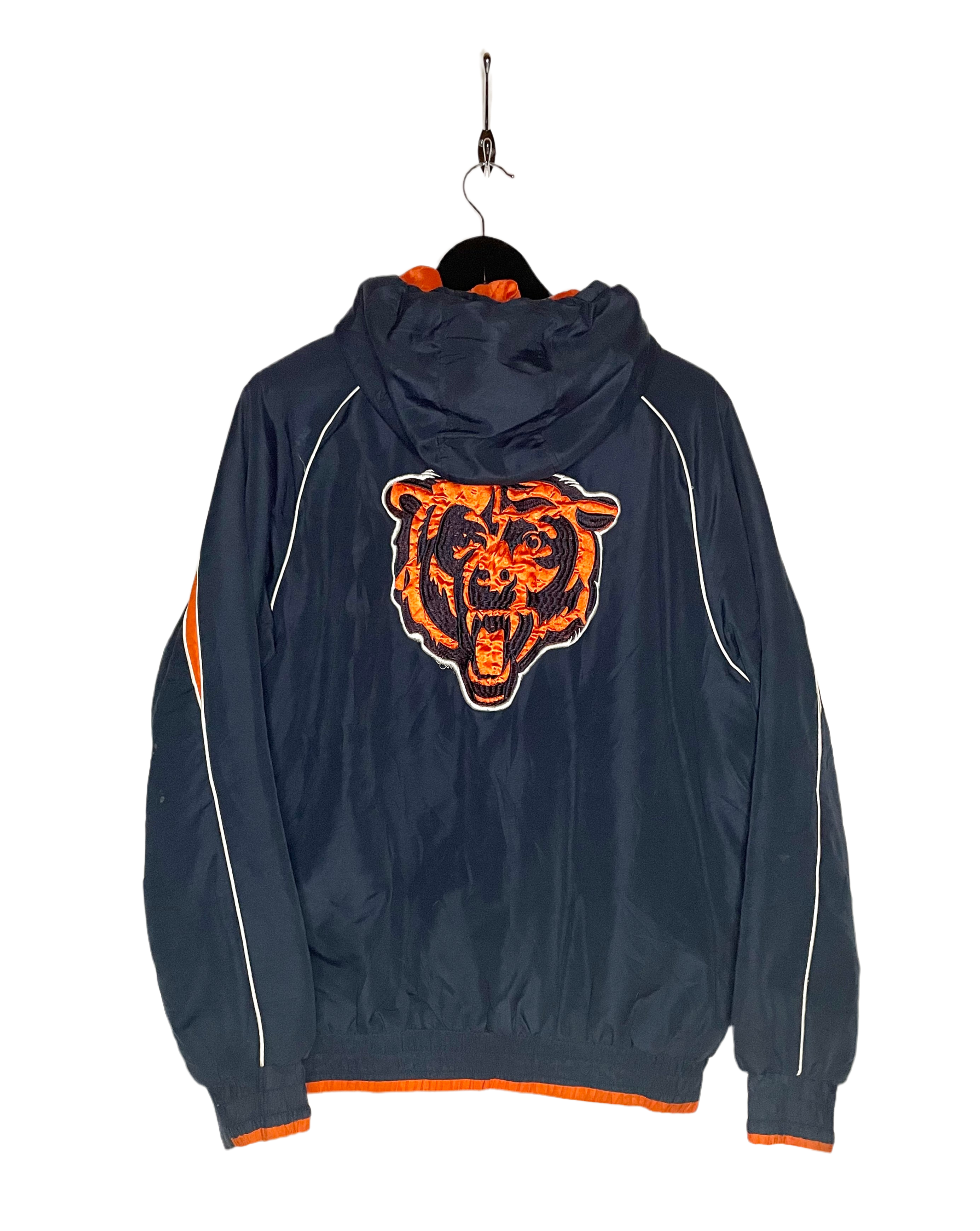 NFL Vintage Chaqueta de Invierno Chicago Bears Azul/Naranja Tamaño M