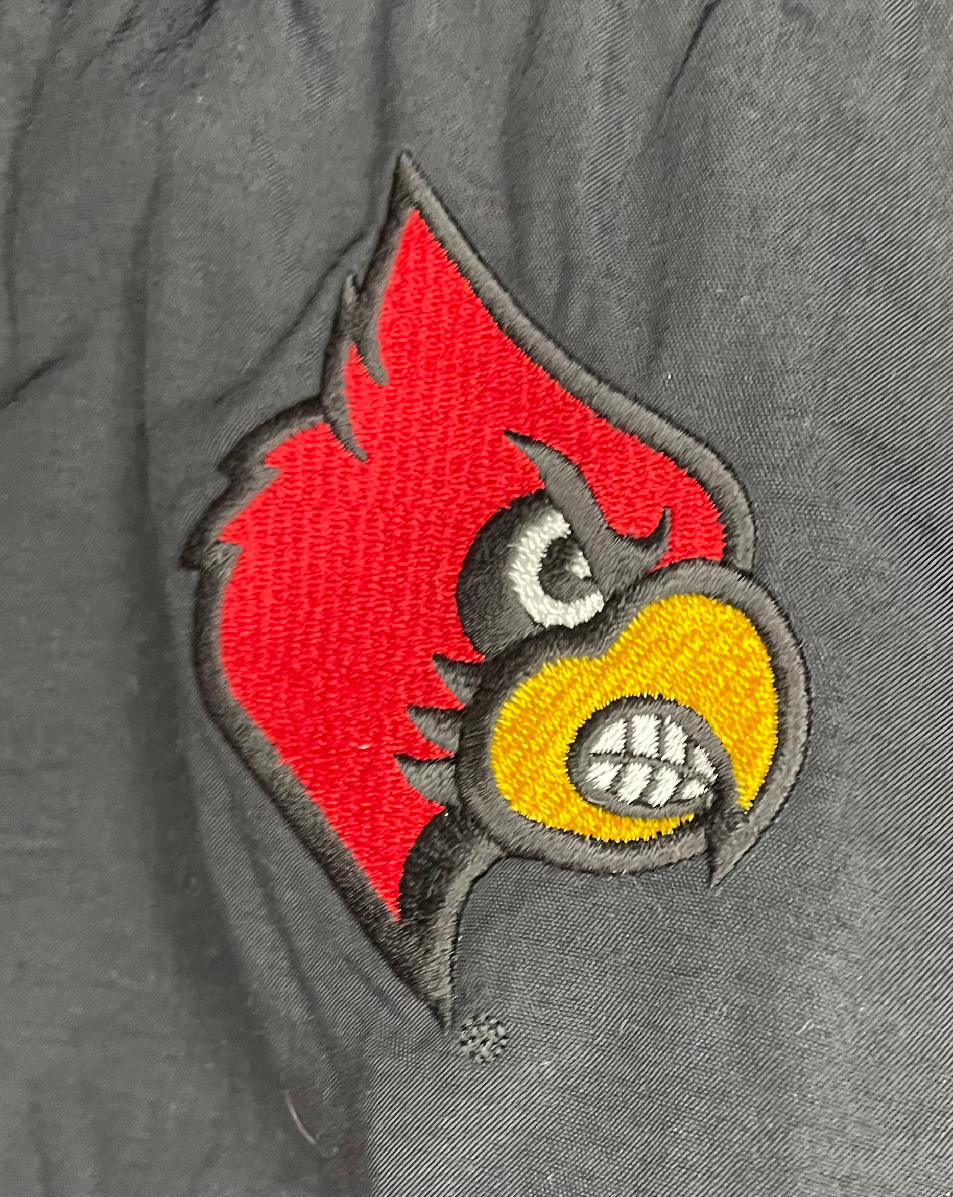 Columbia Fleece Jacket Louisville Cardinals Red/Black Size XL