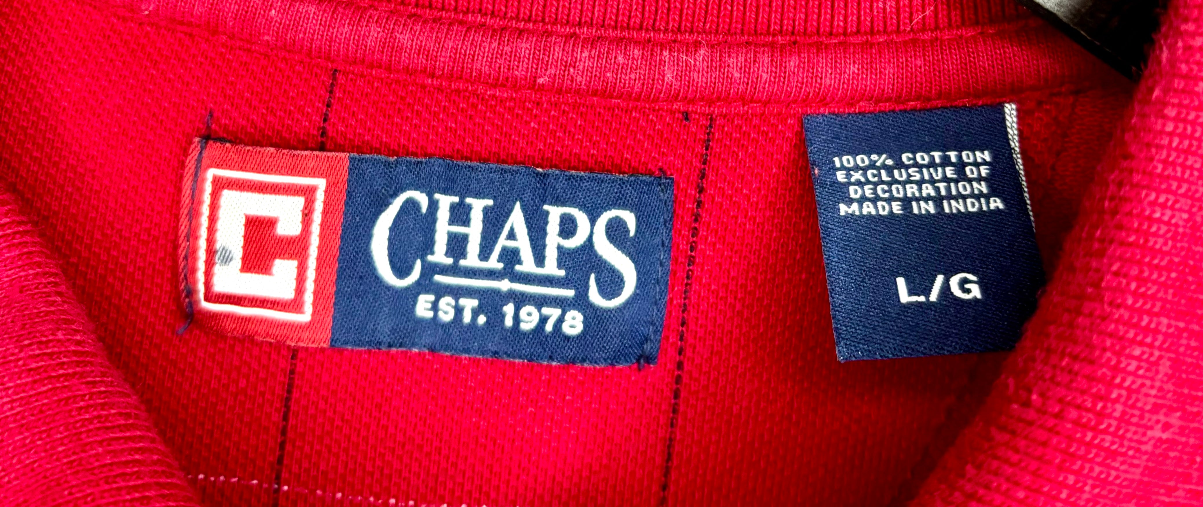 Chaps Vintage Polo Rot Größe L