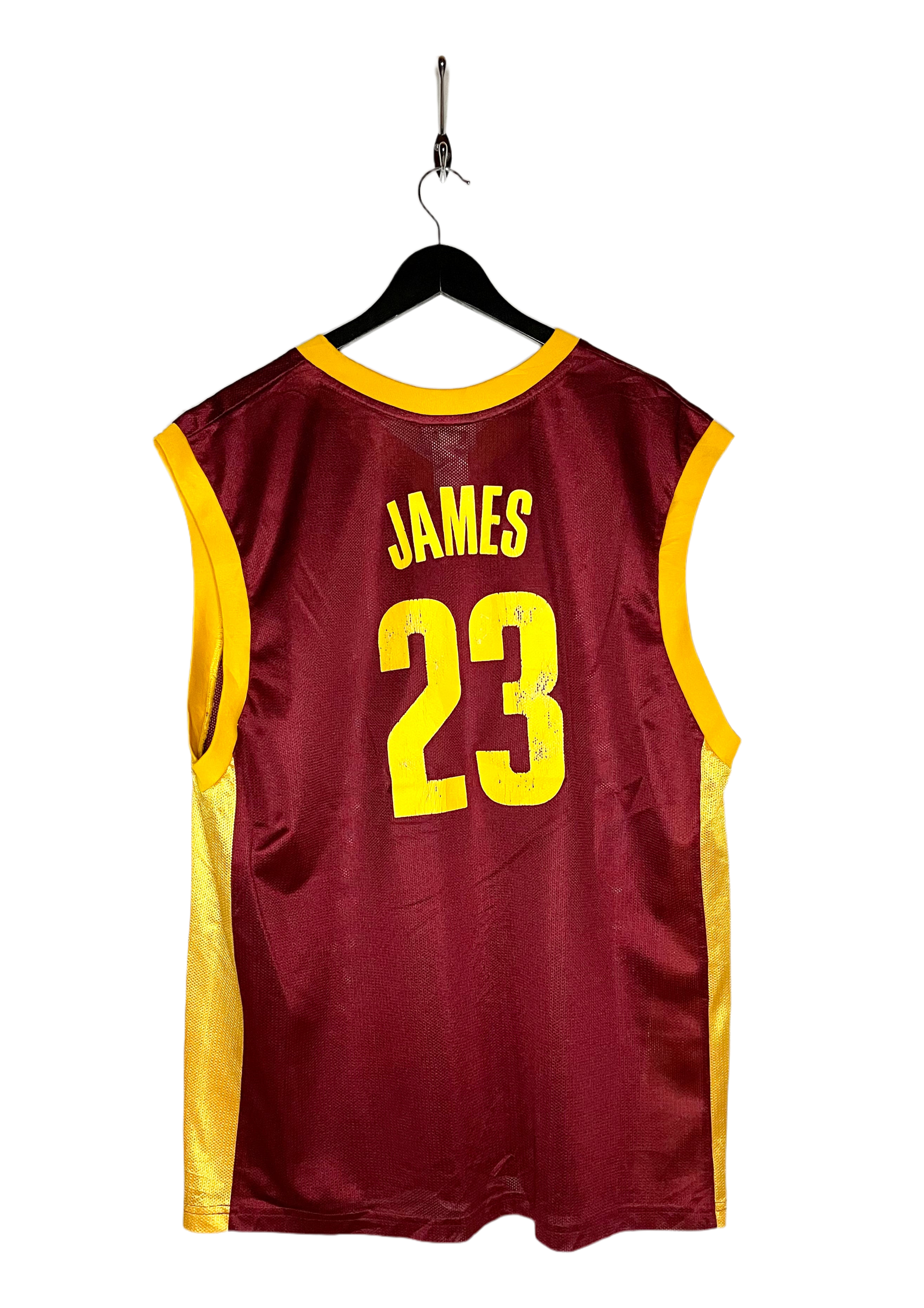 NBA Jersey Cleveland Cavaliers Lebron James #23 Rot/Gold Größe XL