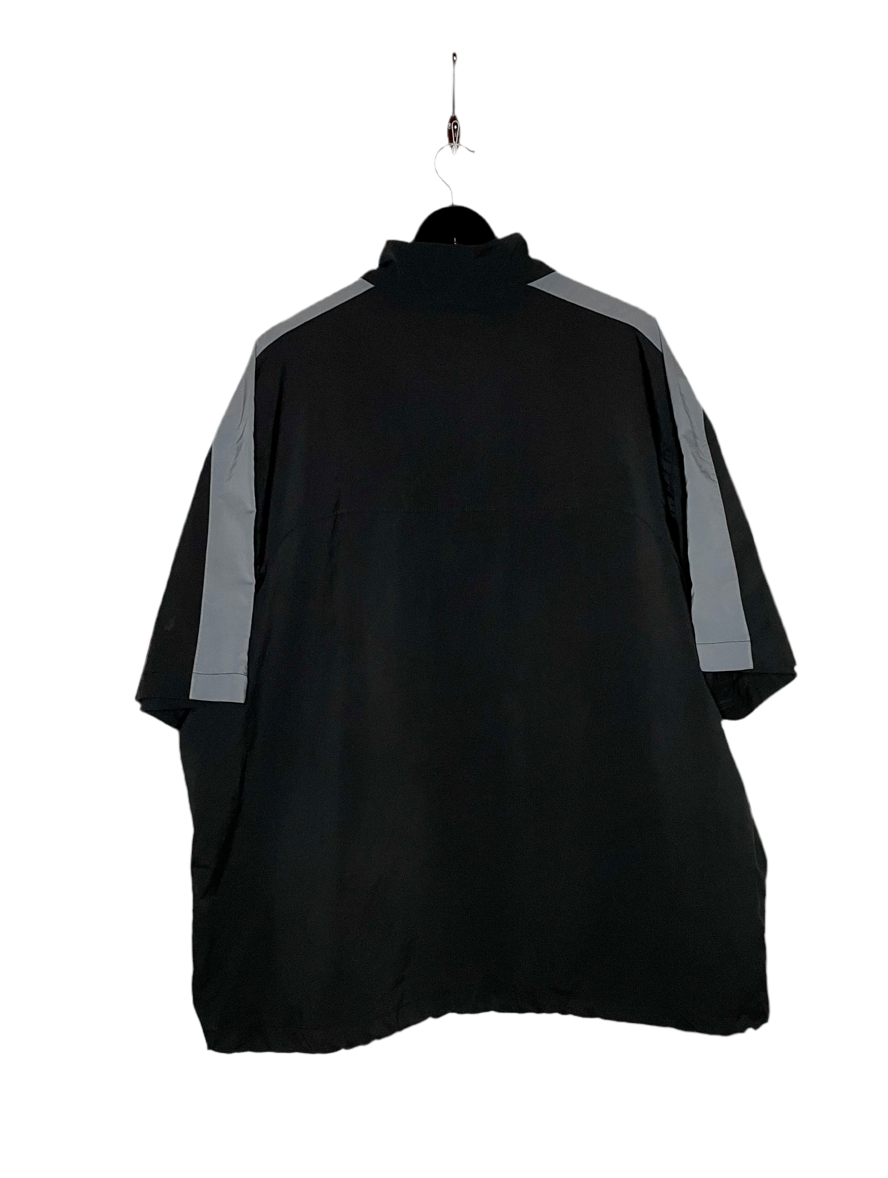 Nike kurzarm Windbreaker Schwarz/Grau Größe XXL