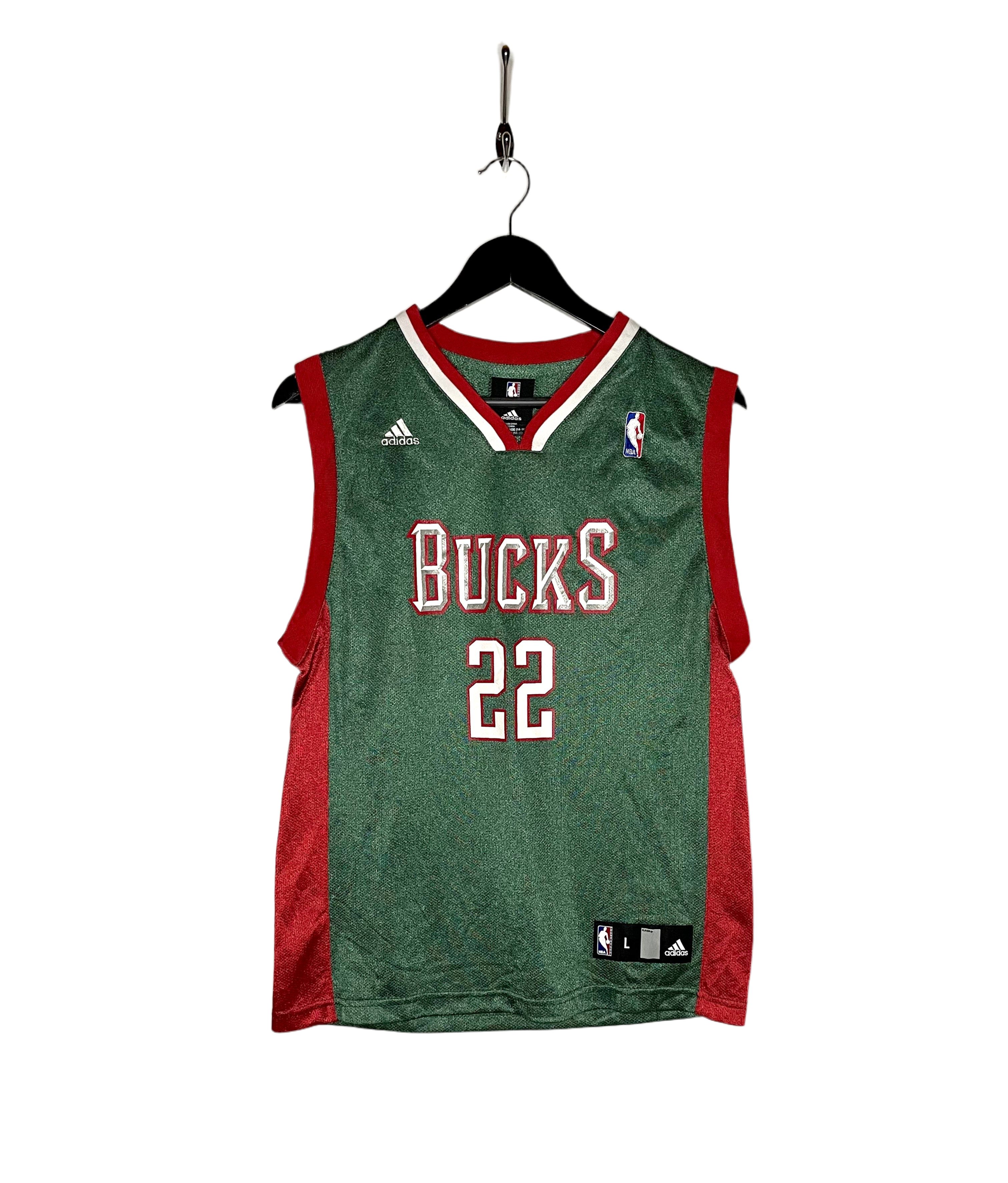Adidas Jersey Milwaukee Bucks Michael Redd #22 Green Size L 