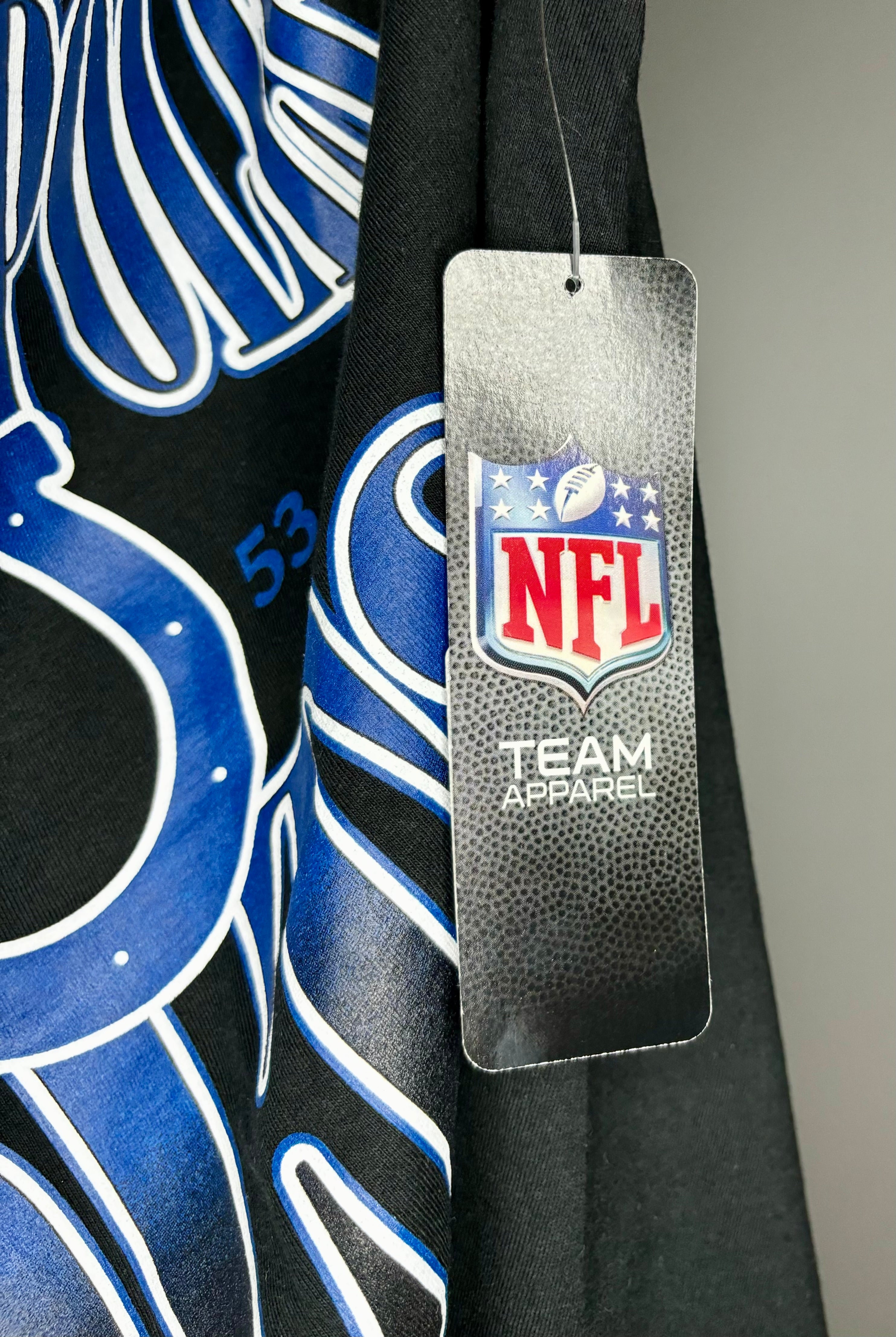 NFL Indianapolis Colts Football T-Shirt Schwarz Größe L Neu
