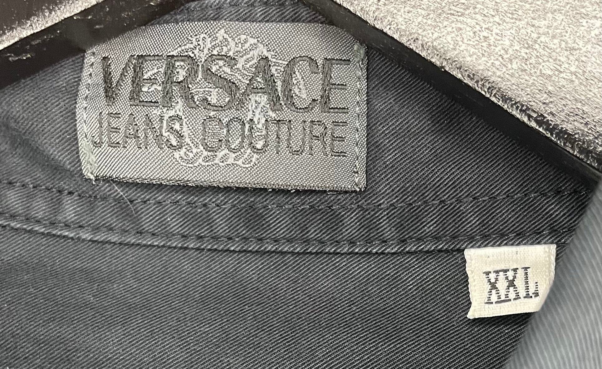 Versace Hemd Schwarz Größe XXL