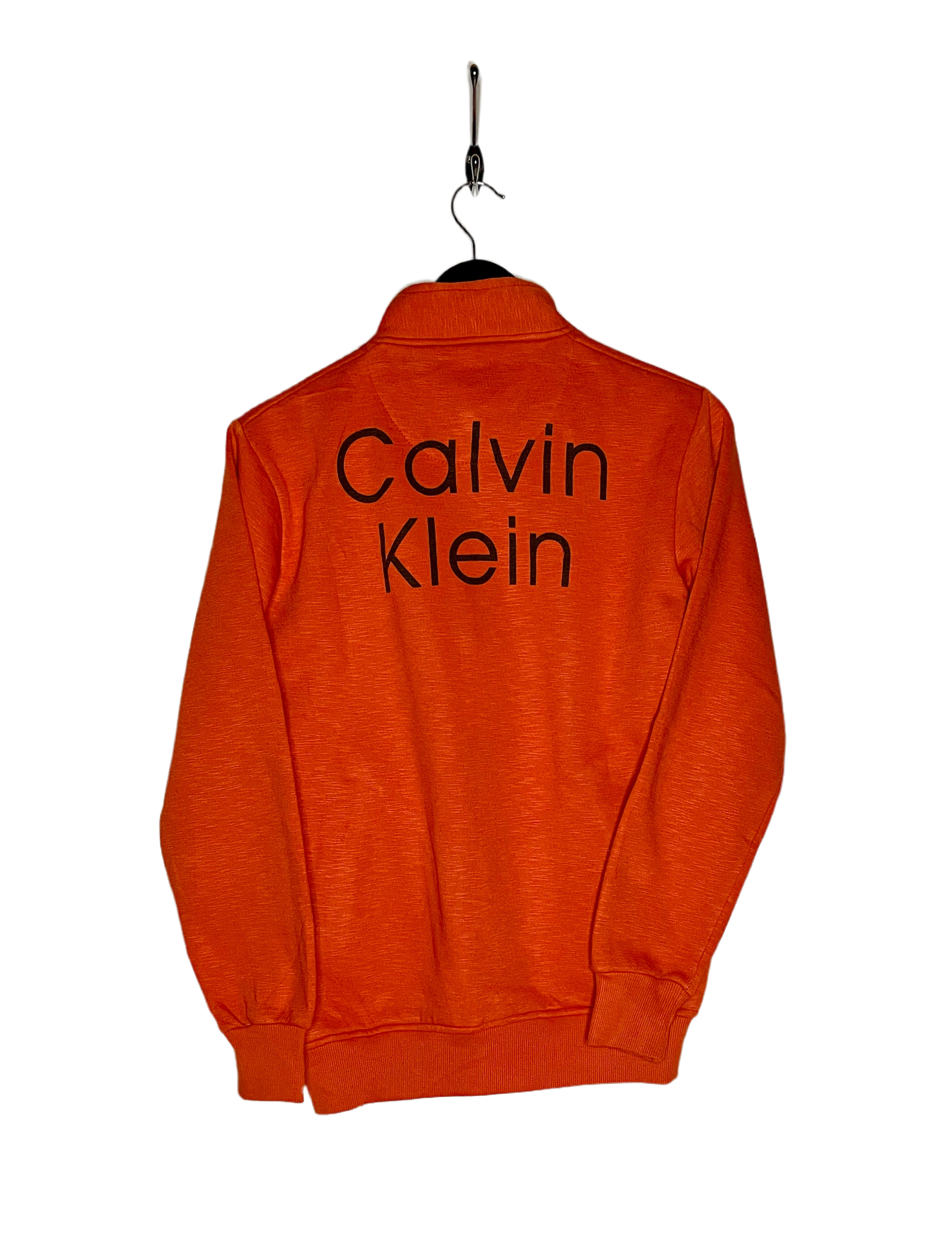 Calvin Klein Sweatshirt Jacke Orange Größe S