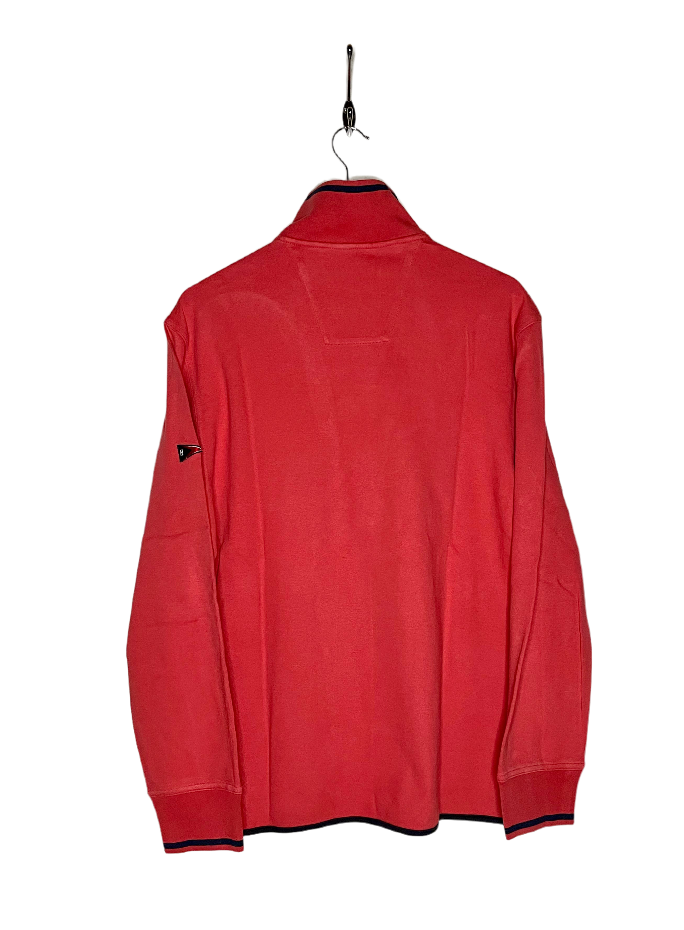 Nautica Vintage Q-Zip Sweater Salmon Size L