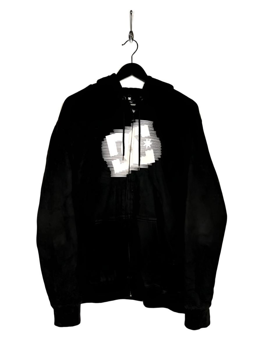 DC Zip Hoodie Black Size M 