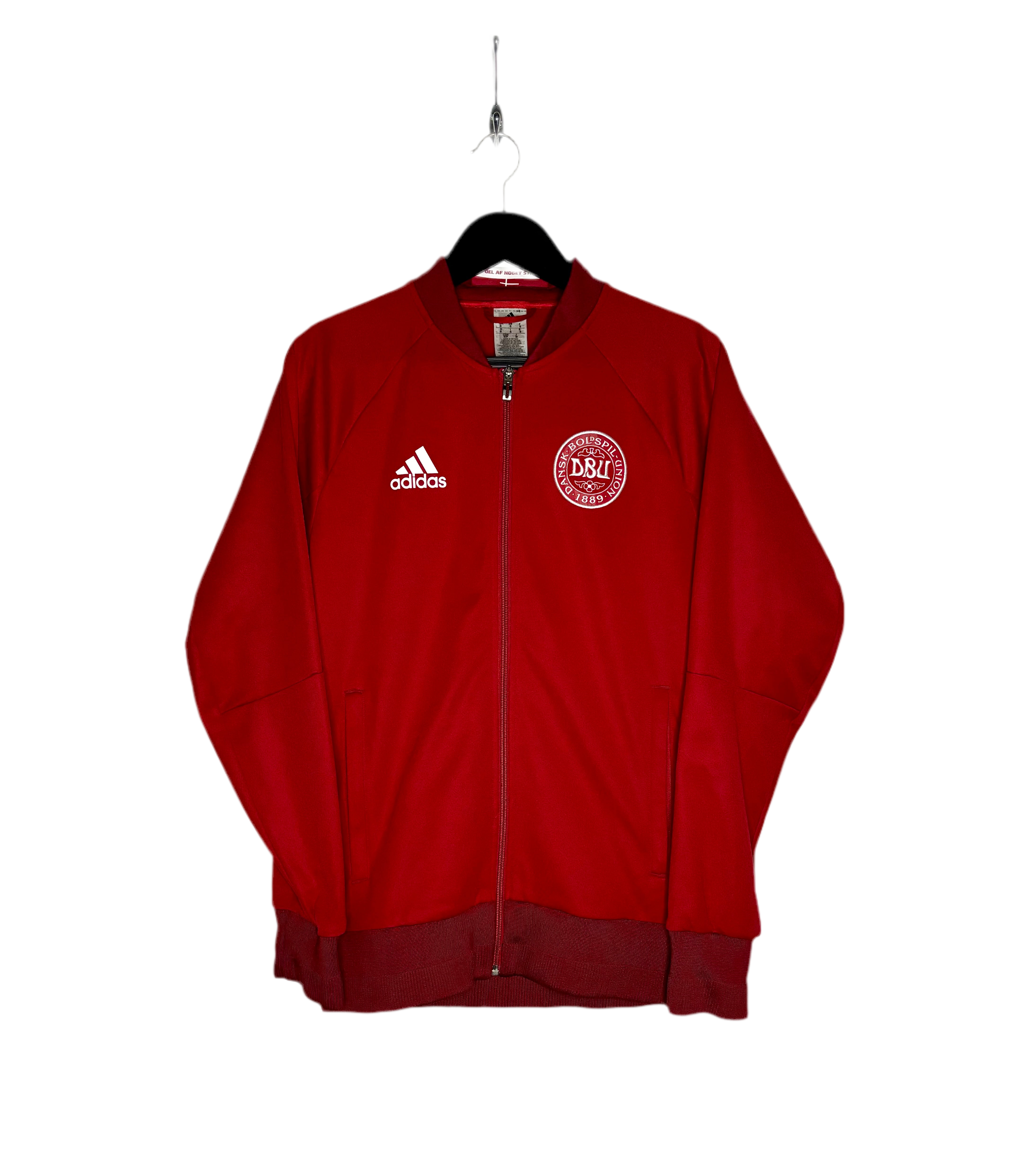 Adidas Danemark FuBball Prasentation Anthem Trainingsjacke 2016 17 Rot GroBe S