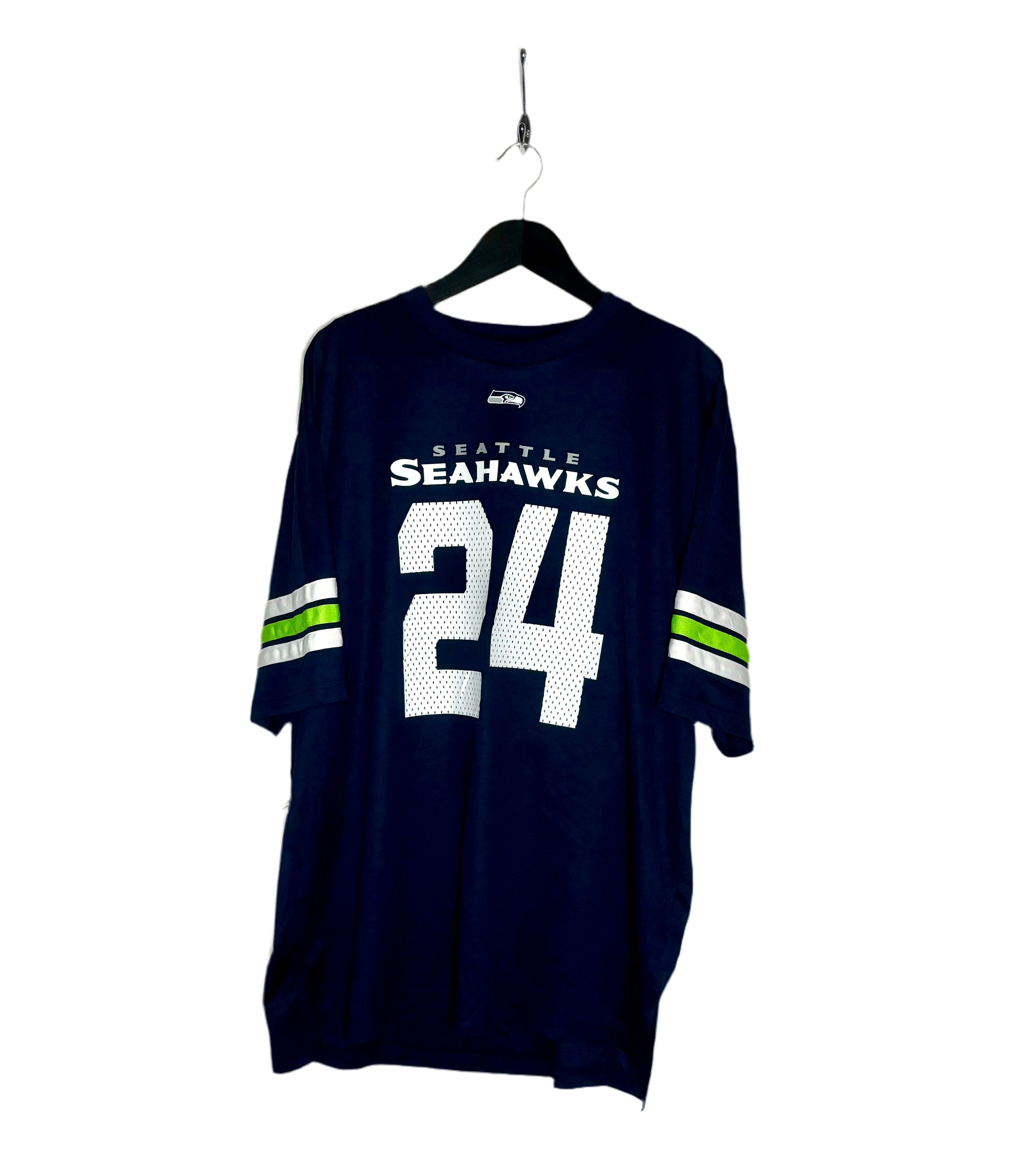 NFL Seattle Seahawks Jersey #24 Marshawn Lynch Blau Größe XXL