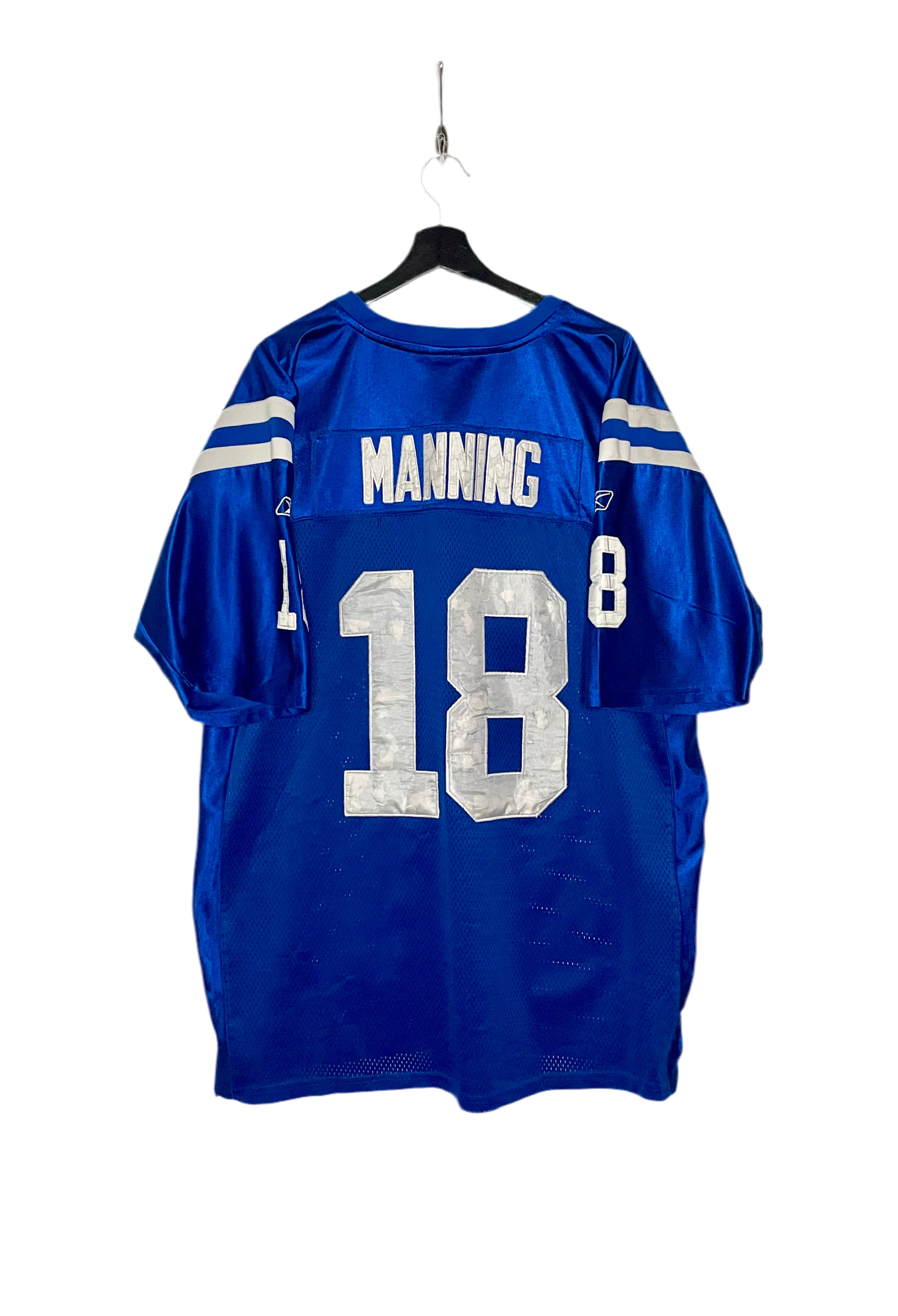 Reebok Vintage Indianapolis Colts Jersey #18 Peyton Manning Blau Größe XL