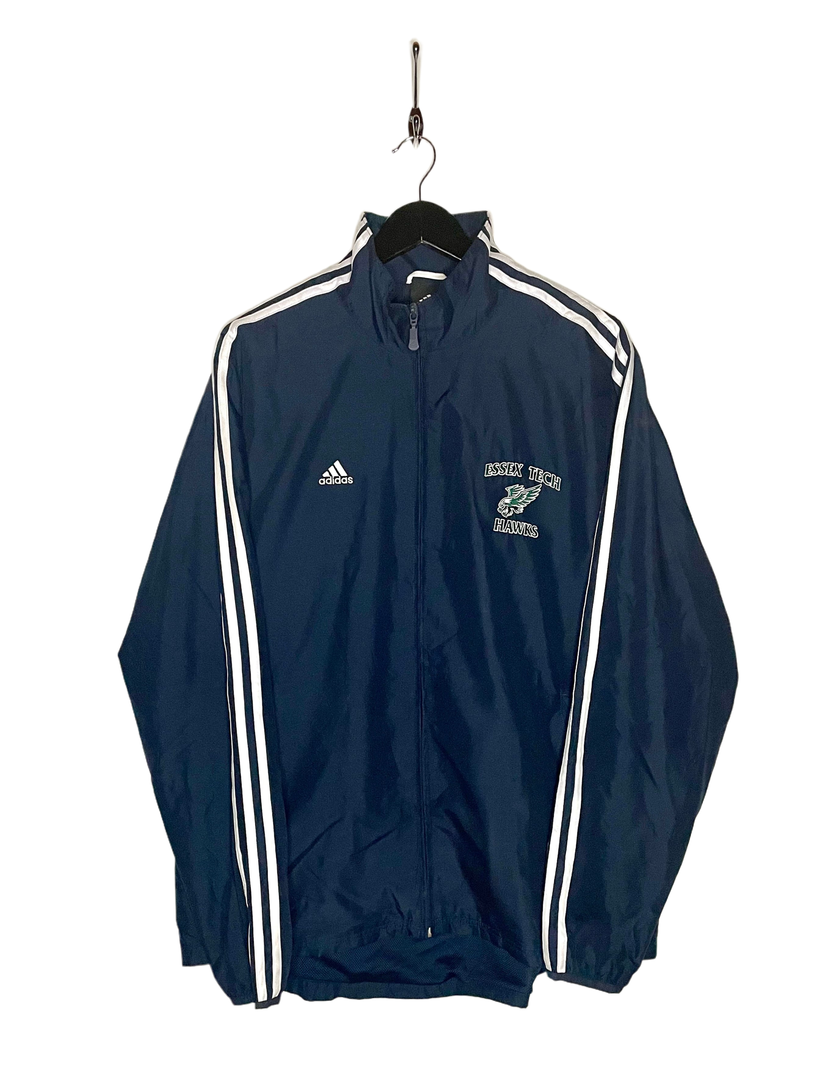 Adidas Essex Tech Hawks Training Jacket Blue Size L