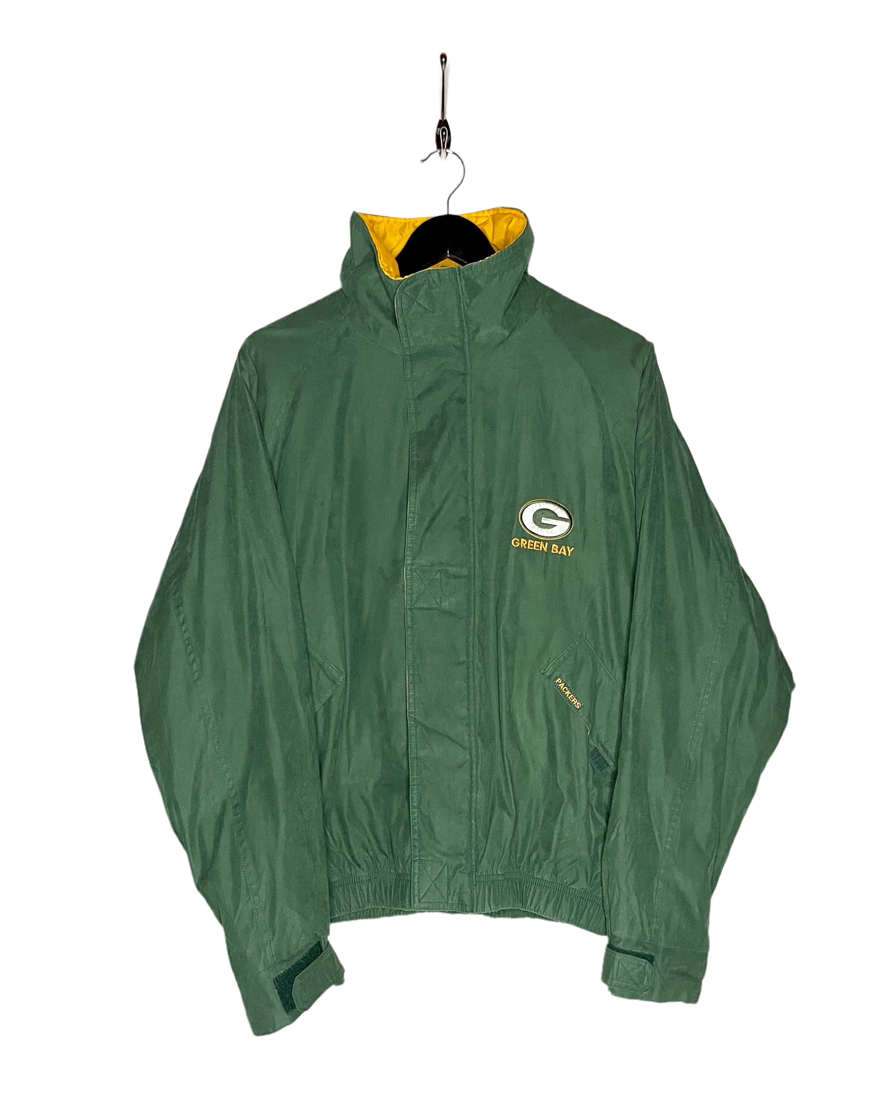 Carl Banks Vintage Green Bay Packers Jacket Green/Yellow Size M