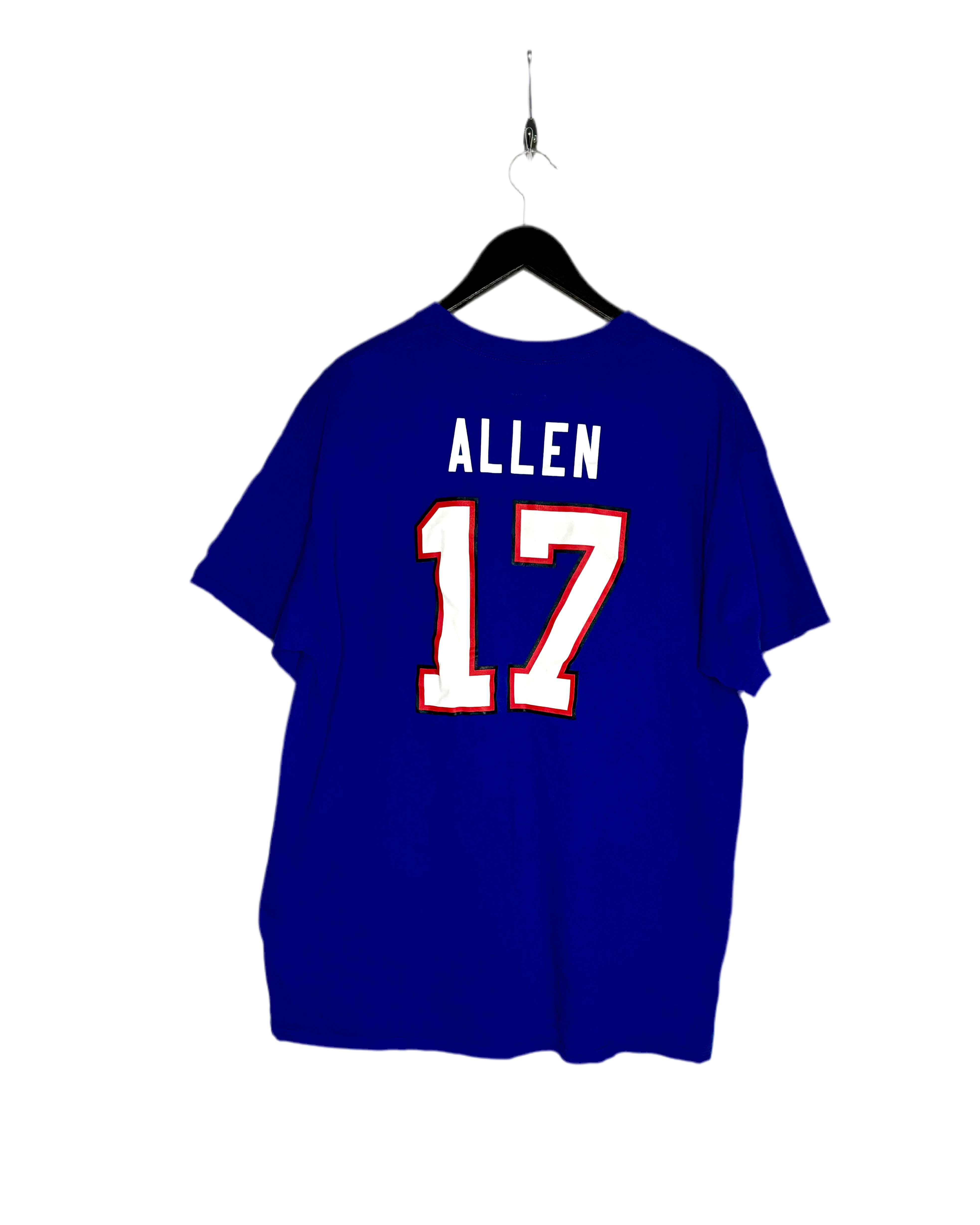 NFL Buffalo Bills Football T-Shirt #17 Josh Allen Blau Größe XL
