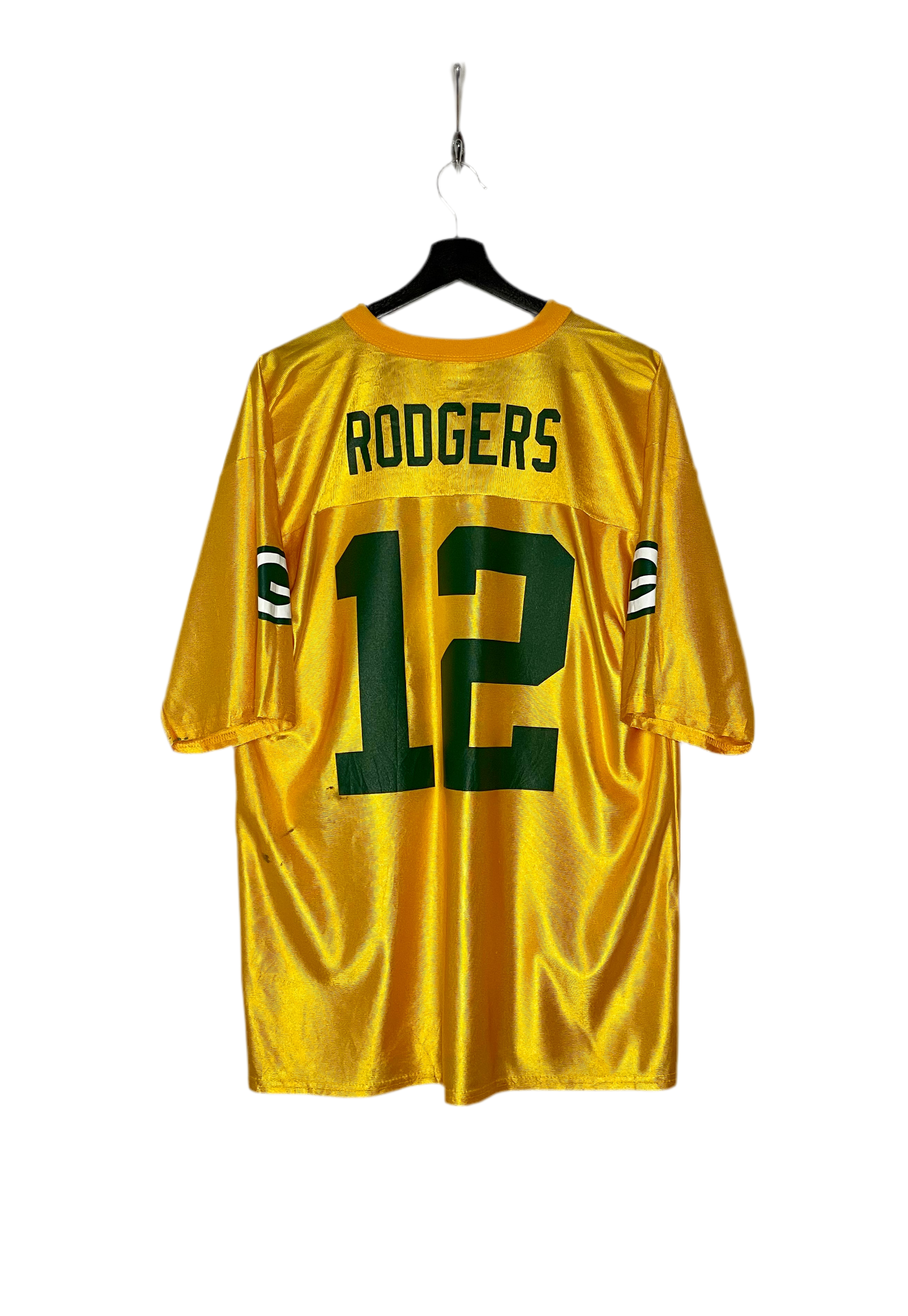 NFL Green Bay Packers Jersey #12 Aaron Rodgers Gold Größe L