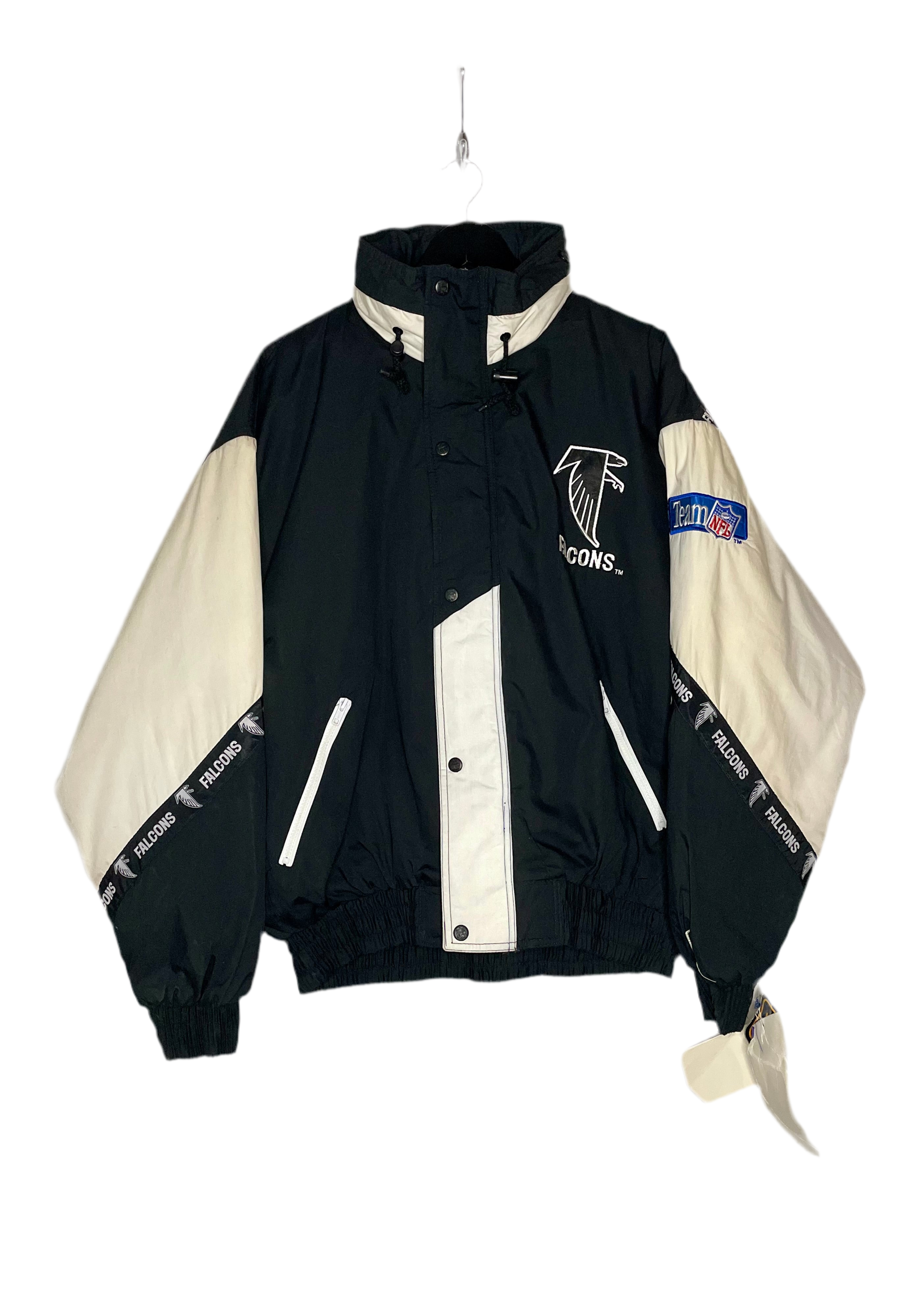 Pro Player Deadstock Atlanta Falcons Anorak Schwarz/Weiß Größe XL