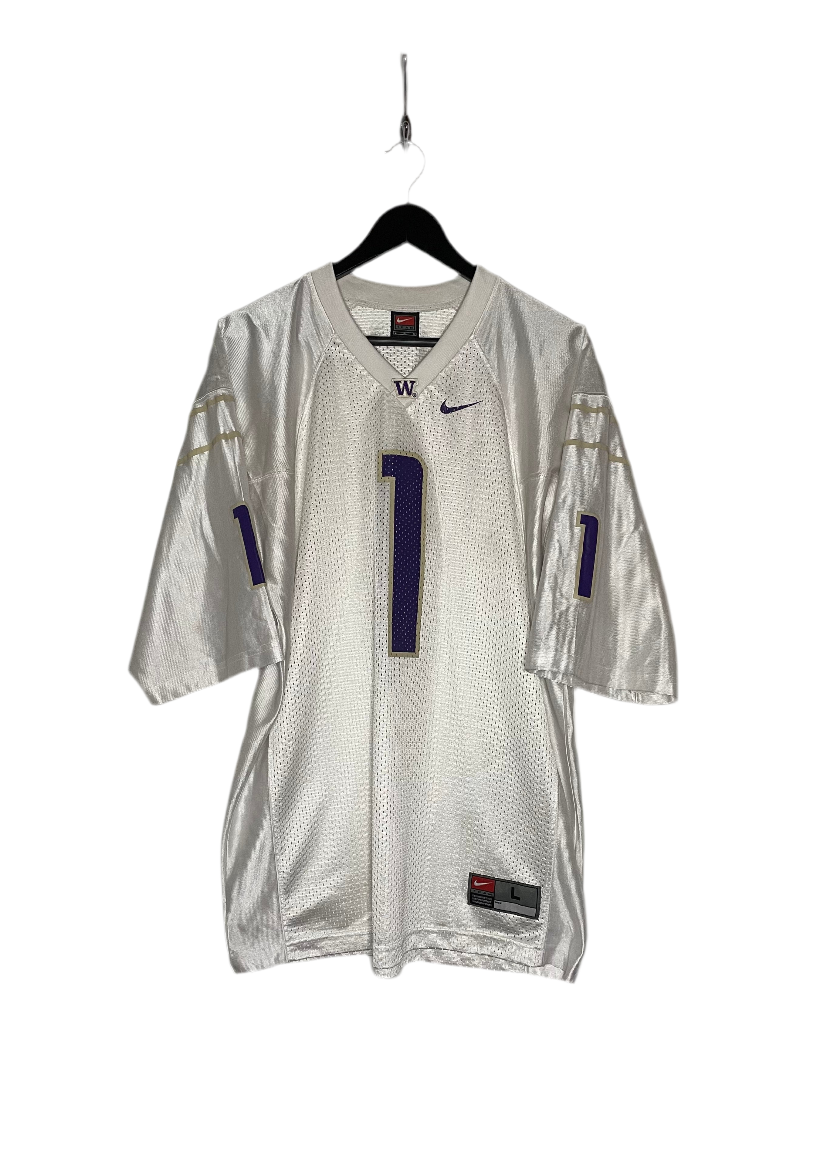 Nike Jersey Washington Huskies #1 Weiß/Lila Größe L