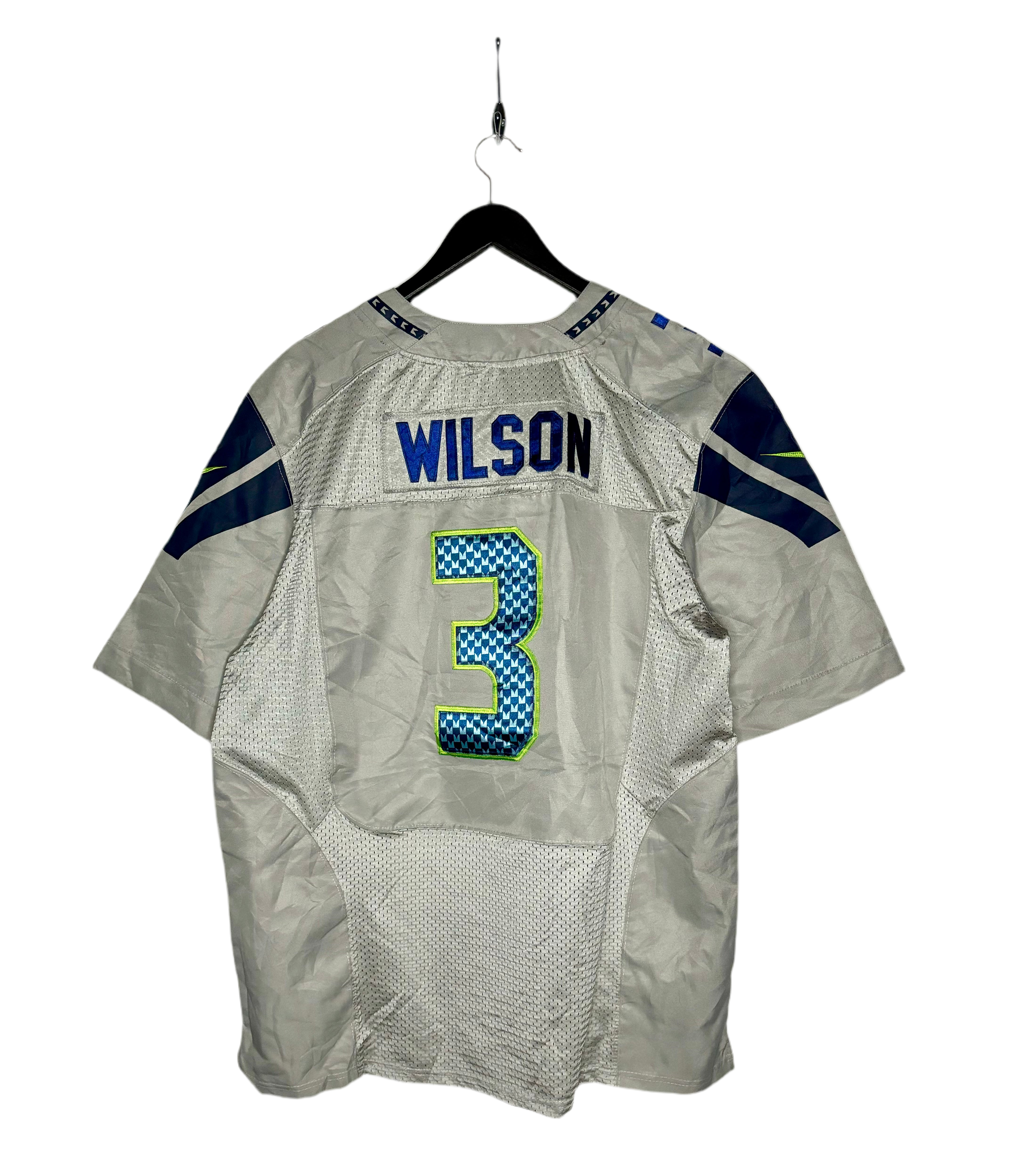 Nike NFL Seattle Seahawks Jersey #3 Russell Wilson Grau Größe XXL