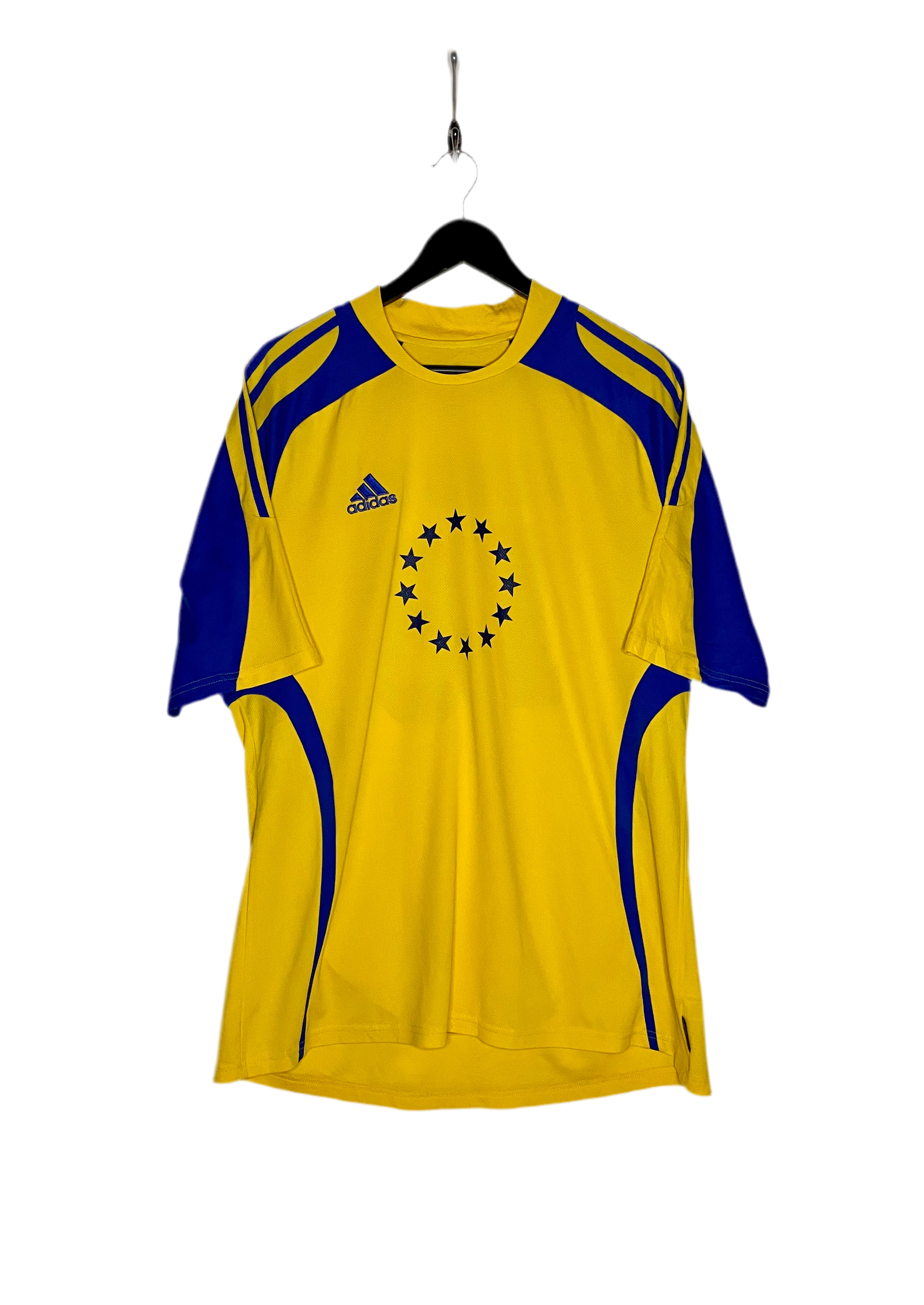 Adidas Fußball Trikot Euro F.C. #18 Gelb/Blau Größe XL