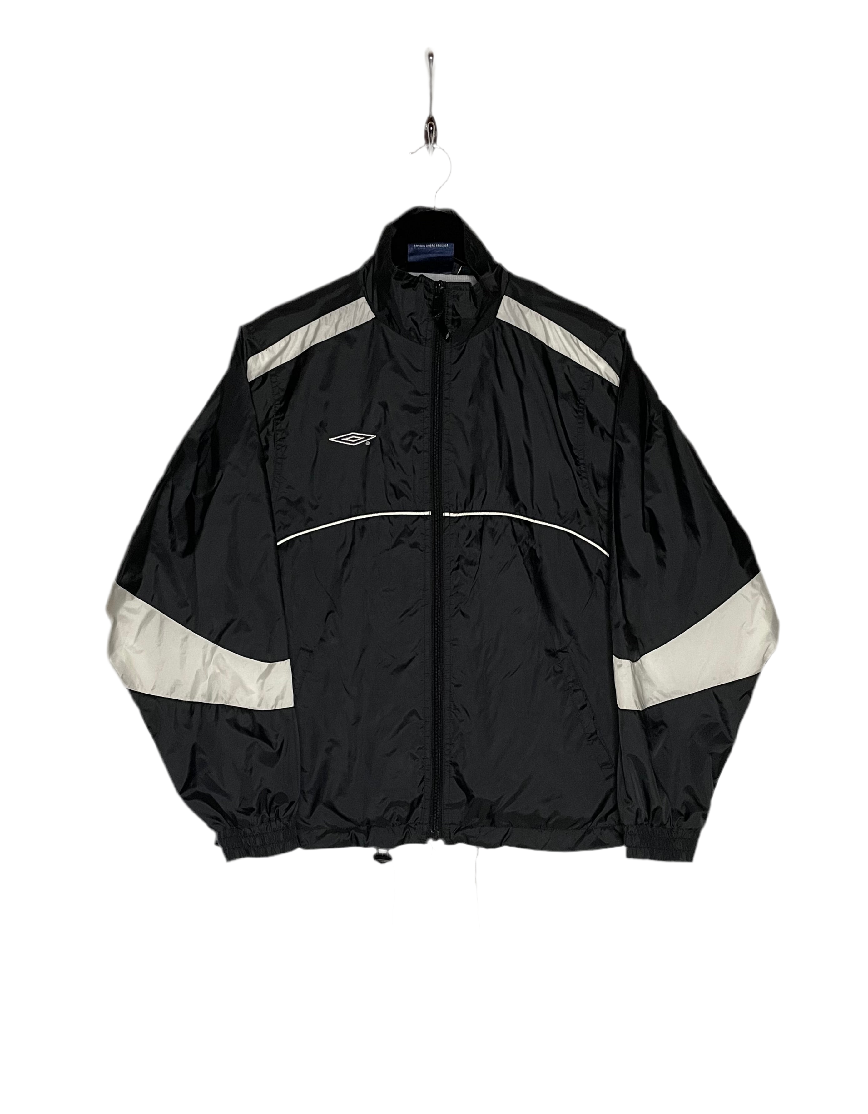 Umbro Vintage Regenjacke Schwarz Größe L Kids