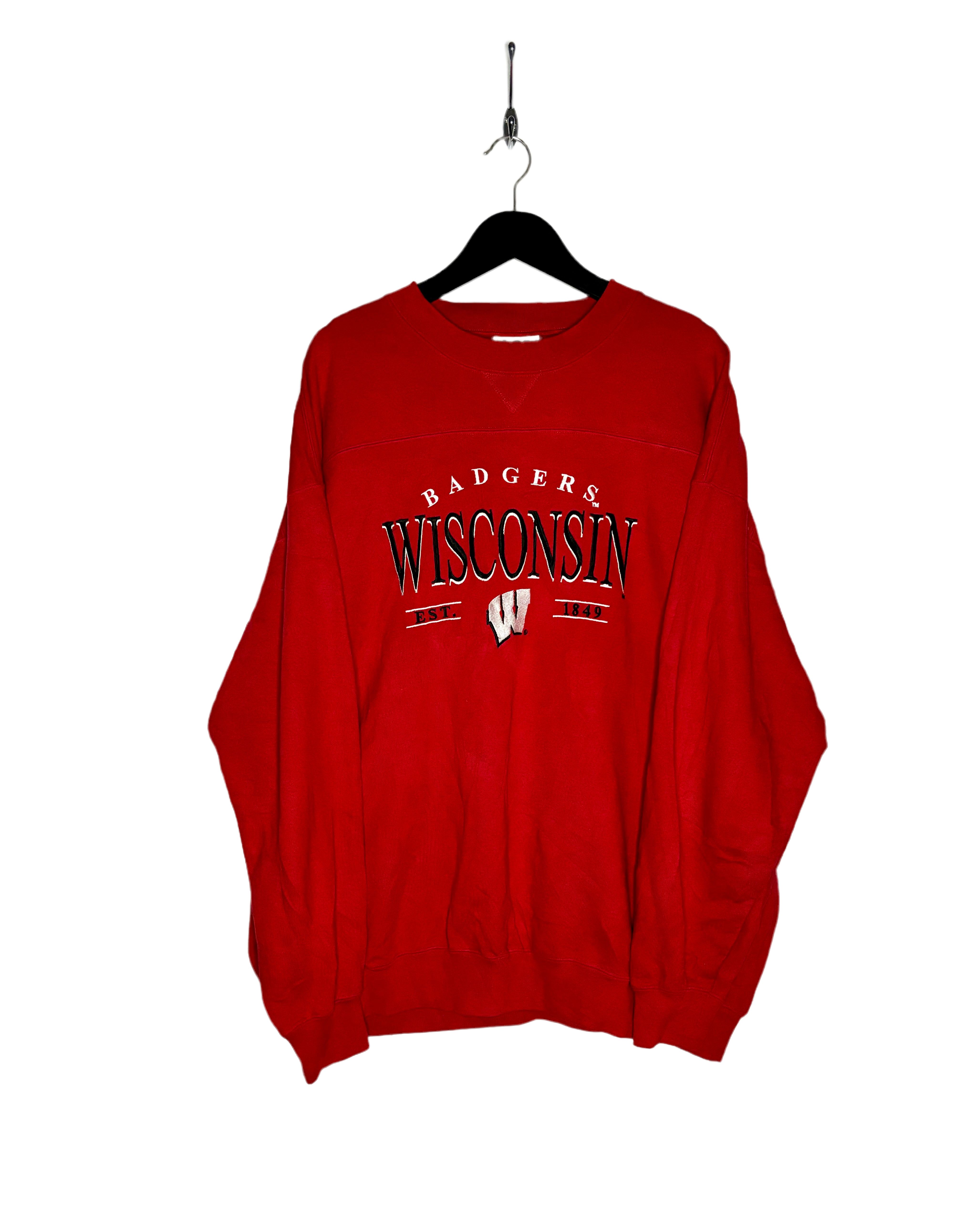 Lee Sport Vintage Wisconsin Badgers Sweater Rot Größe XXL