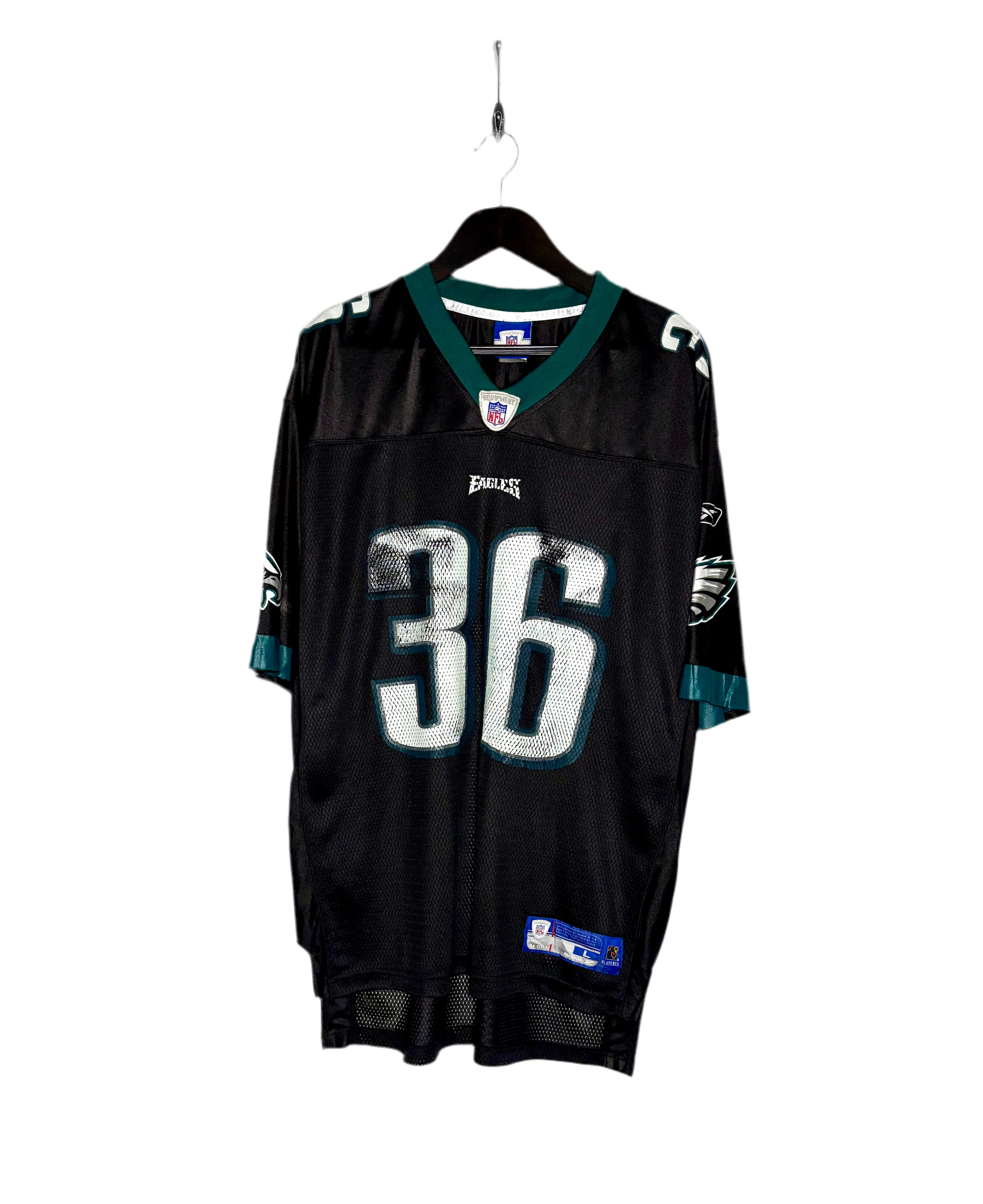 Reebok NFL Vintage Philadelphia Eagles Jersey #36 Brian Westbrook Schwarz Größe L