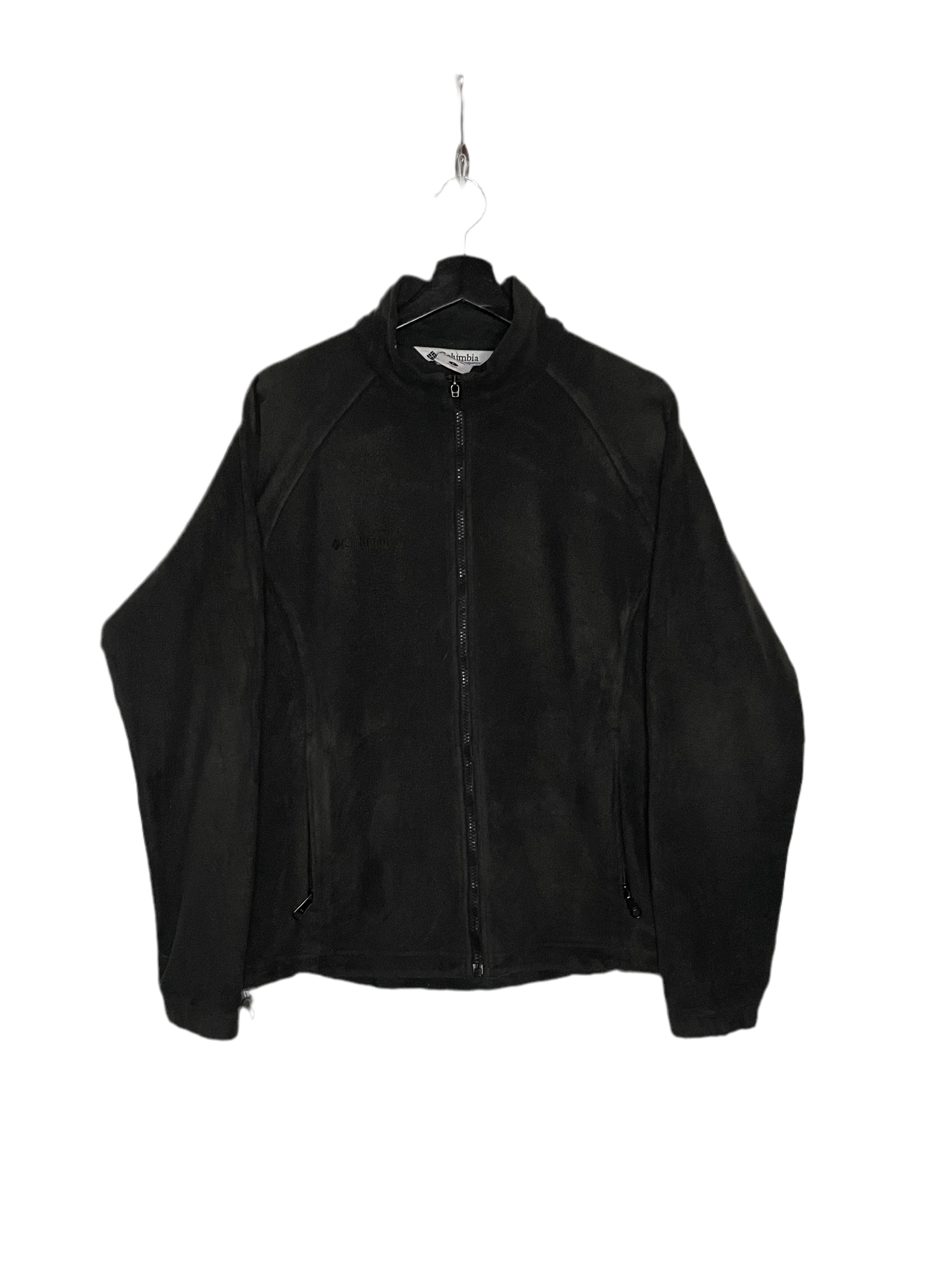 Columbia Vintage Fleece Jacke Schwarz Größe L Damen