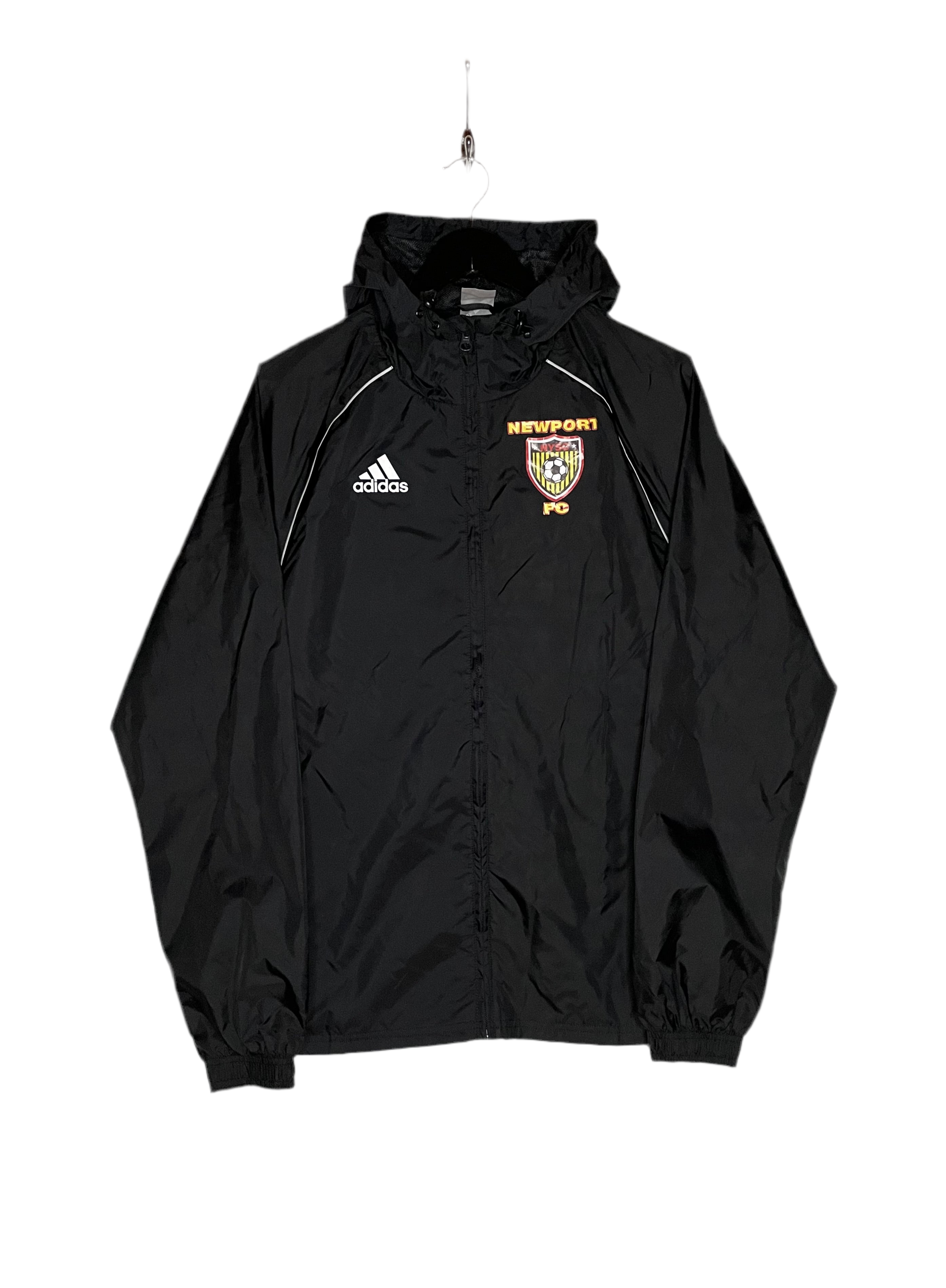 Adidas Regenjacke Newport FC Schwarz Größe S