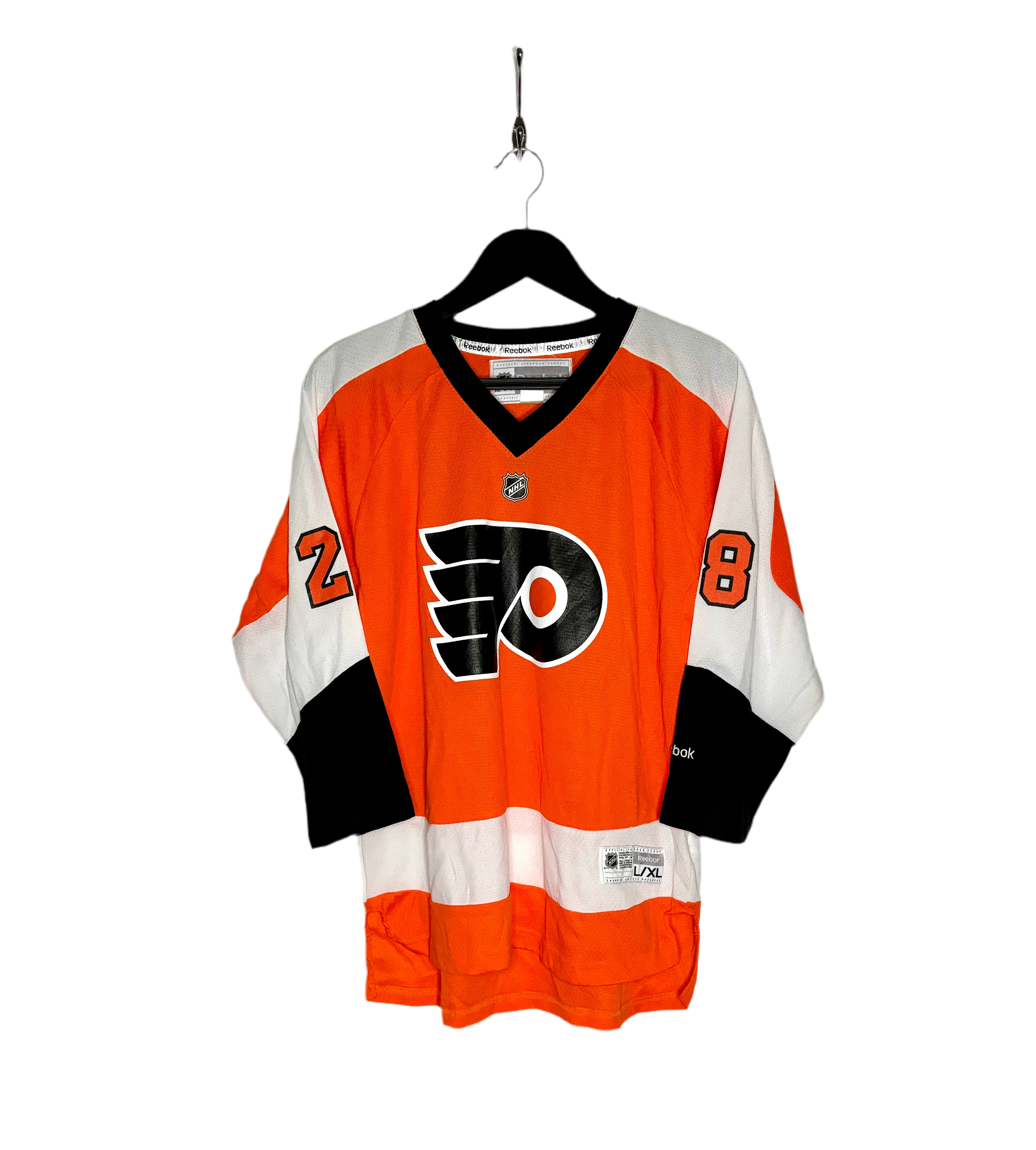 Reebok Philadelphia Flyers Jersey #28 Claude Giroux Orange Größe XL Kinder