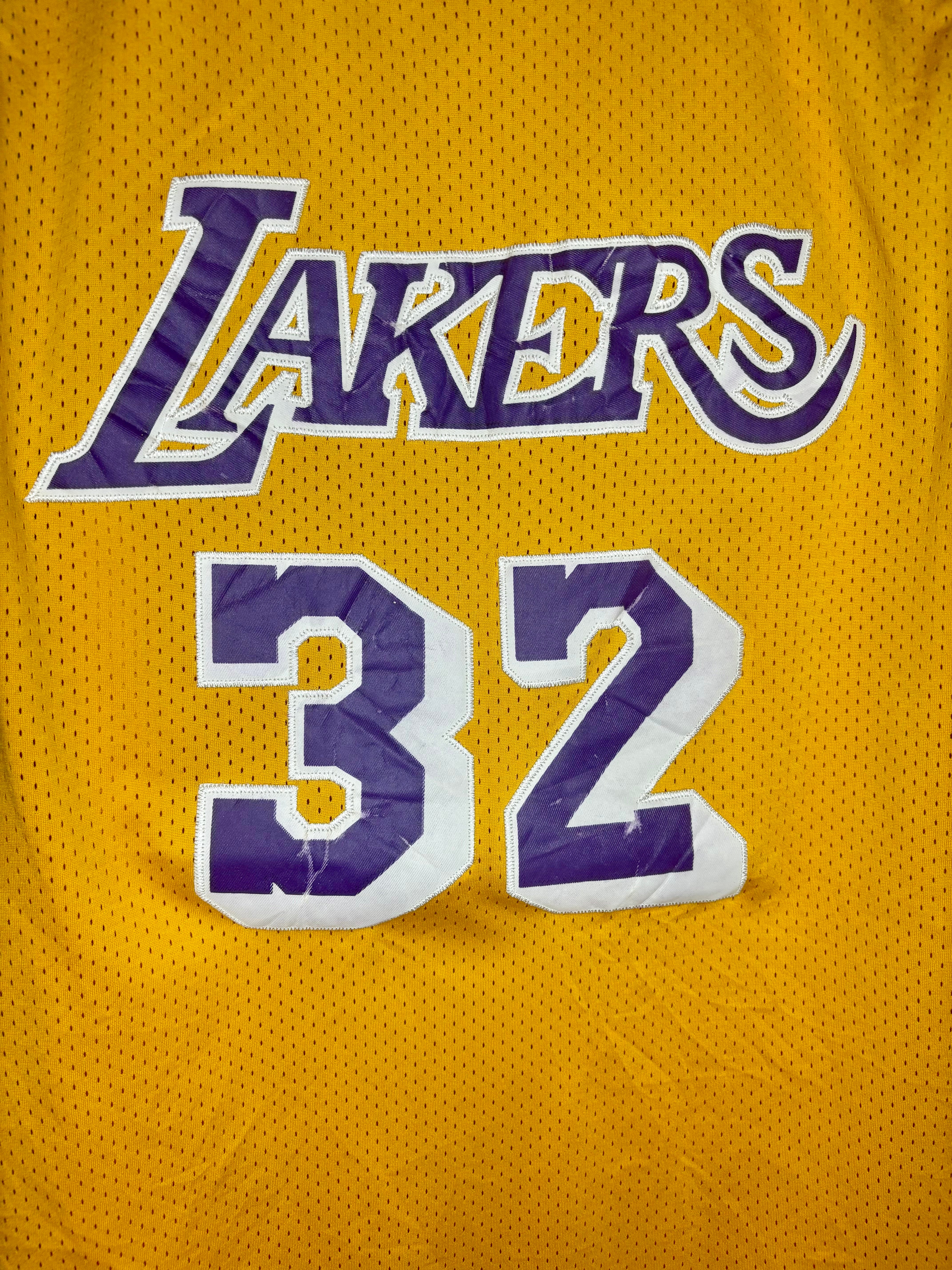 Adidas NBA Vintage LA Lakers Jersey #32 Magic Johnson Gelb Größe L
