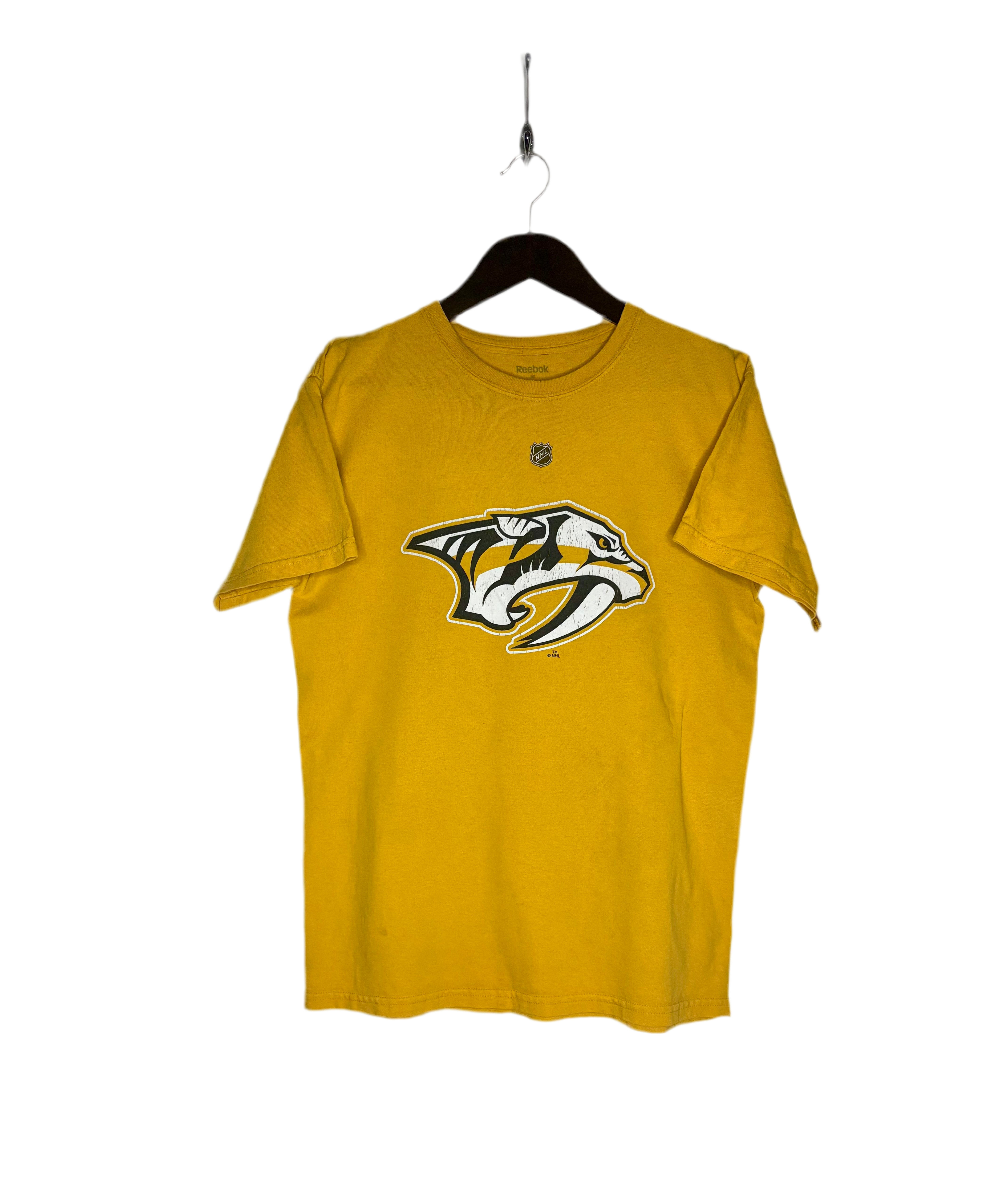 Reebok Vintage NHL Nashville Predators T-Shirt #47 Alexander Radulov Gelb Größe M