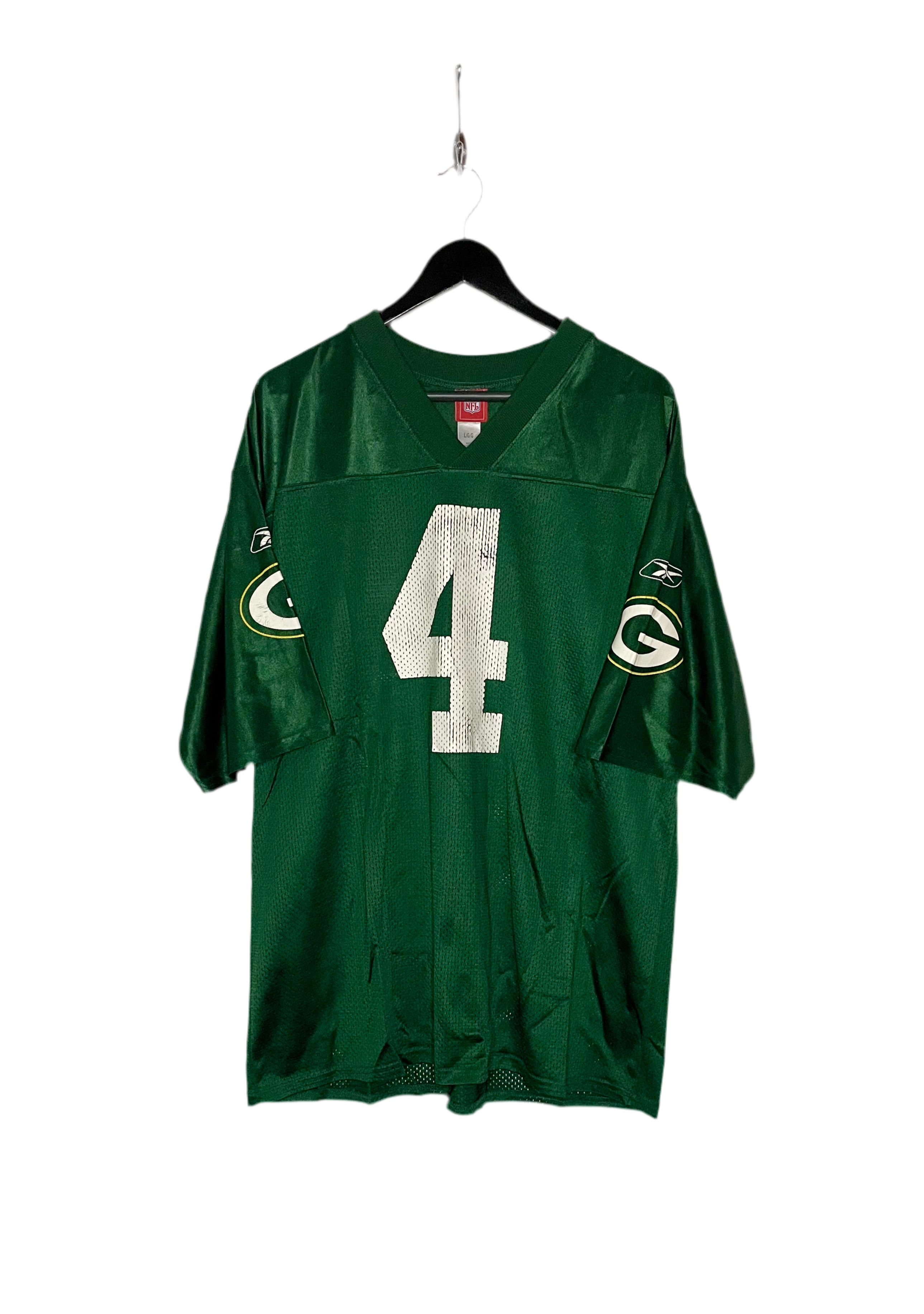 Reebok NFL Jersey Green Bay Packers #4 Brett Favre Grün Größe L