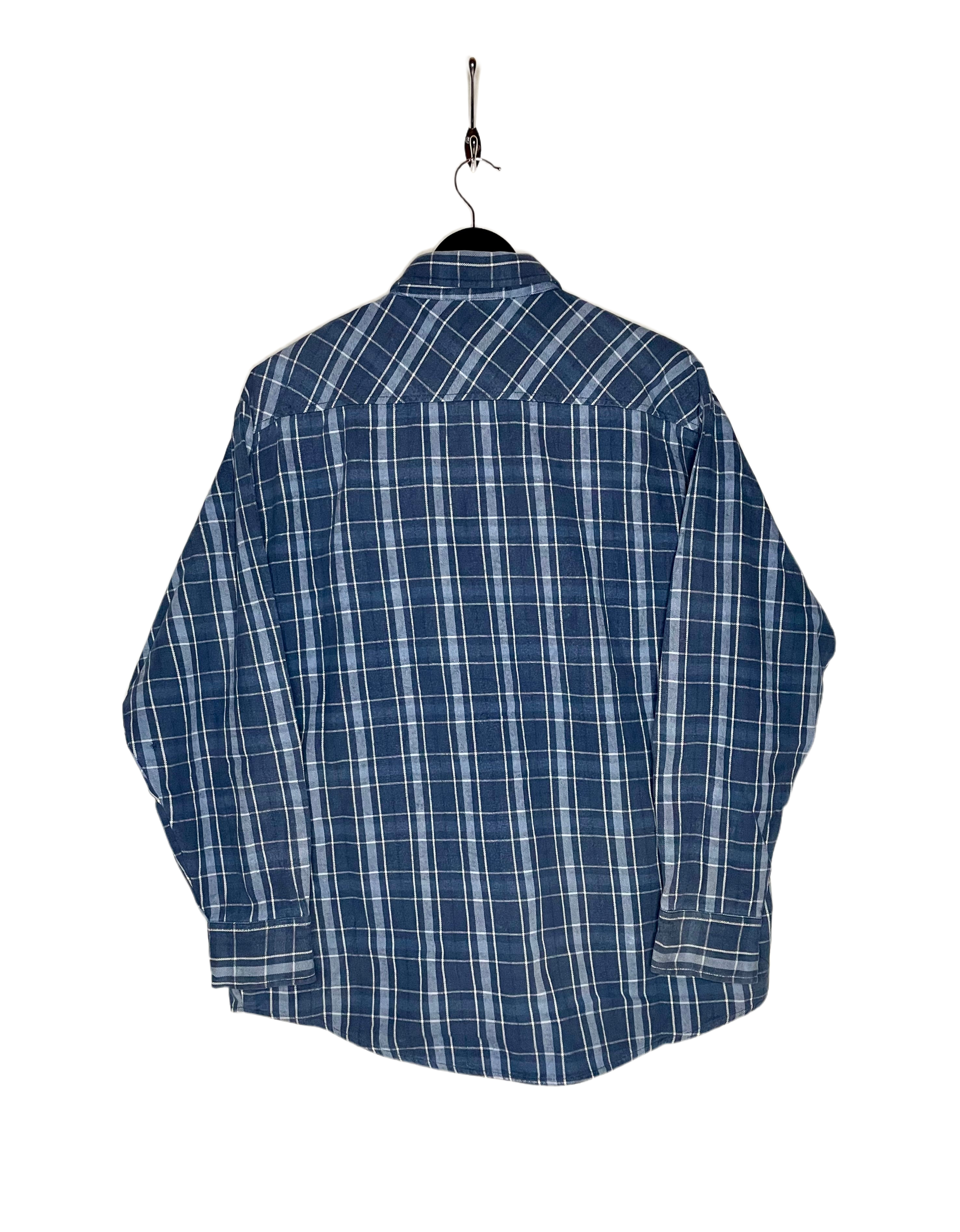 Dickies Vintage Flanell Hemd Blau Größe L