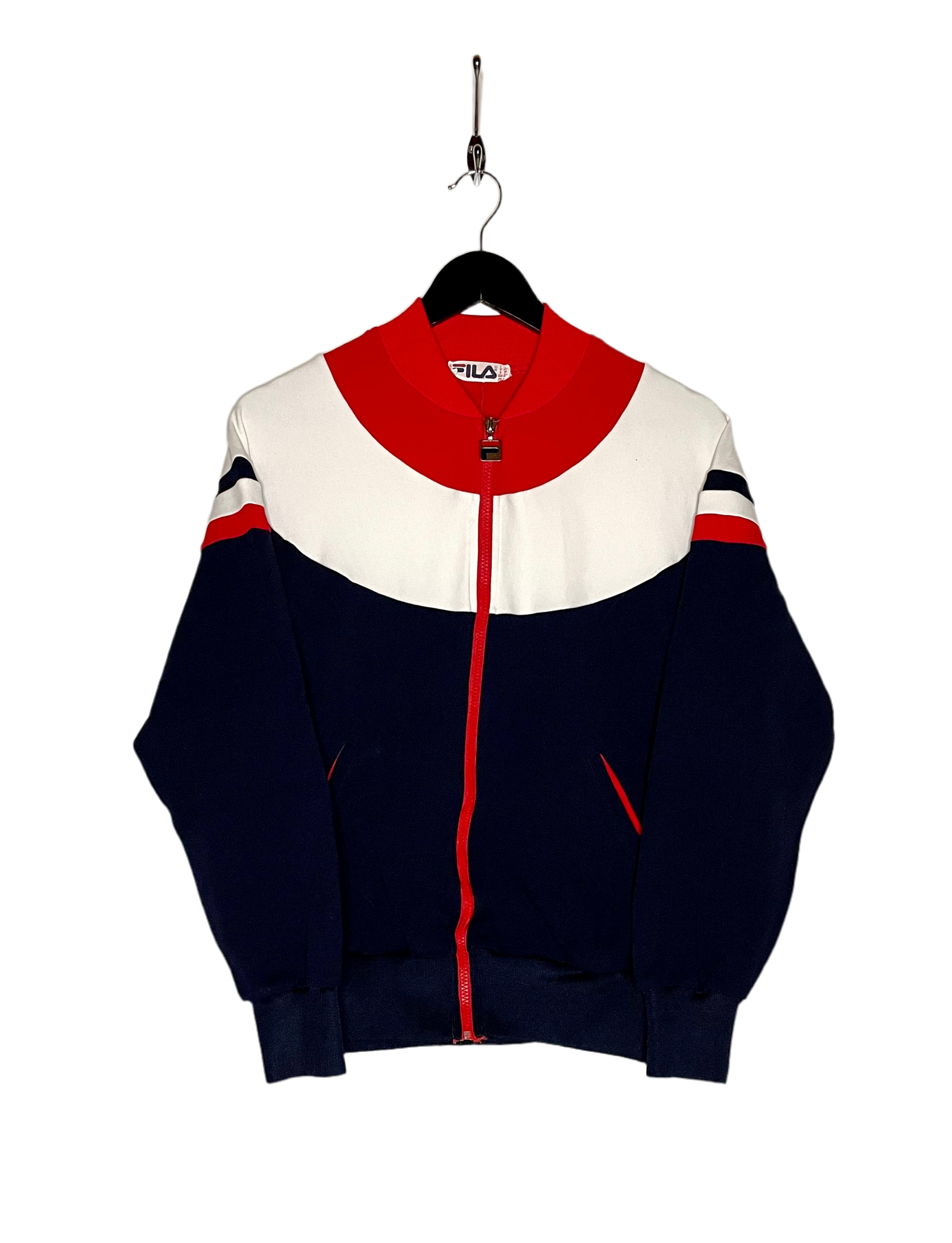 FILA Vintage Training Jacket Blue/Red/White Size S