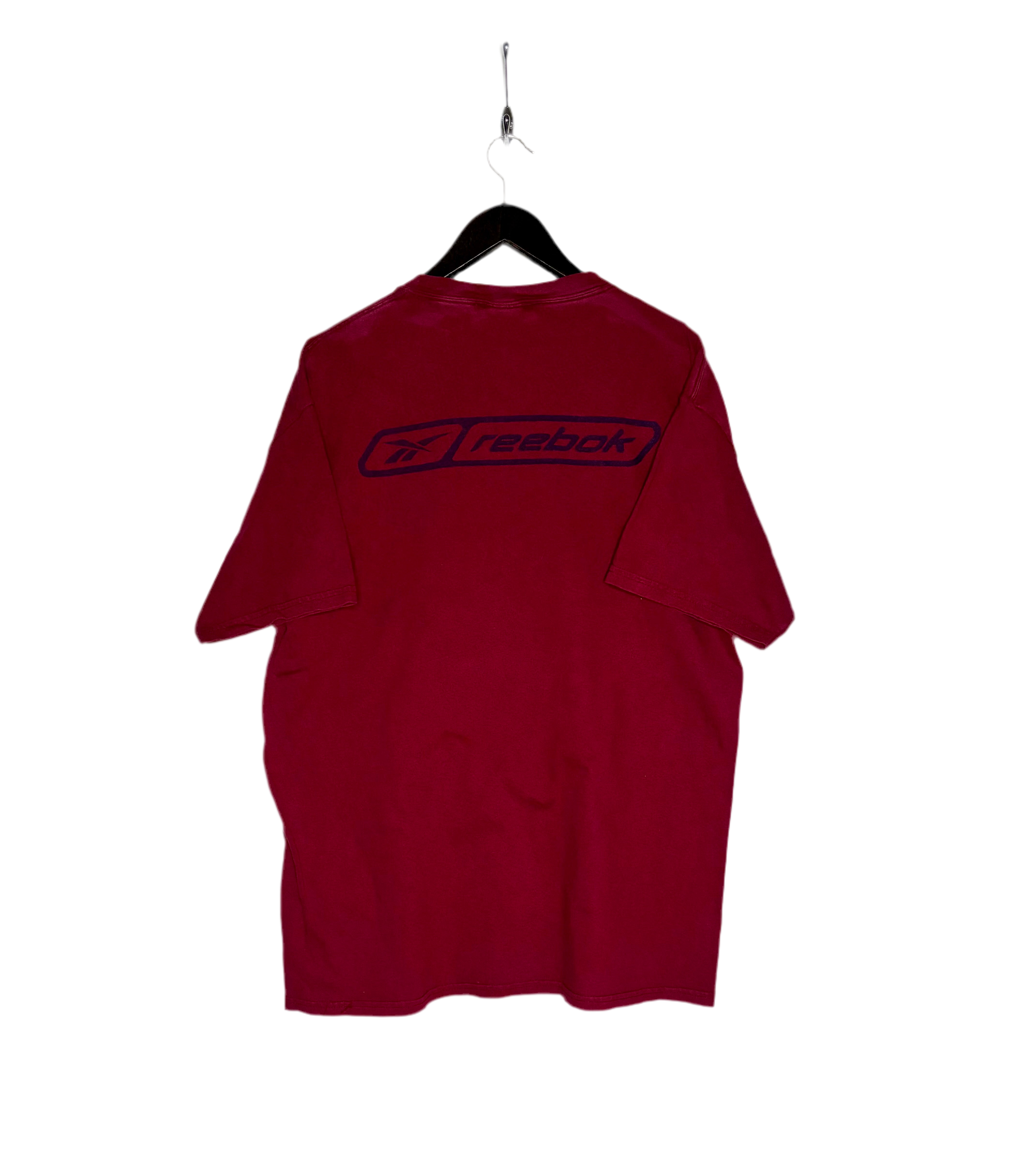 Reebok Vintage Penn DDI Basketball T-Shirt Rot Größe XL