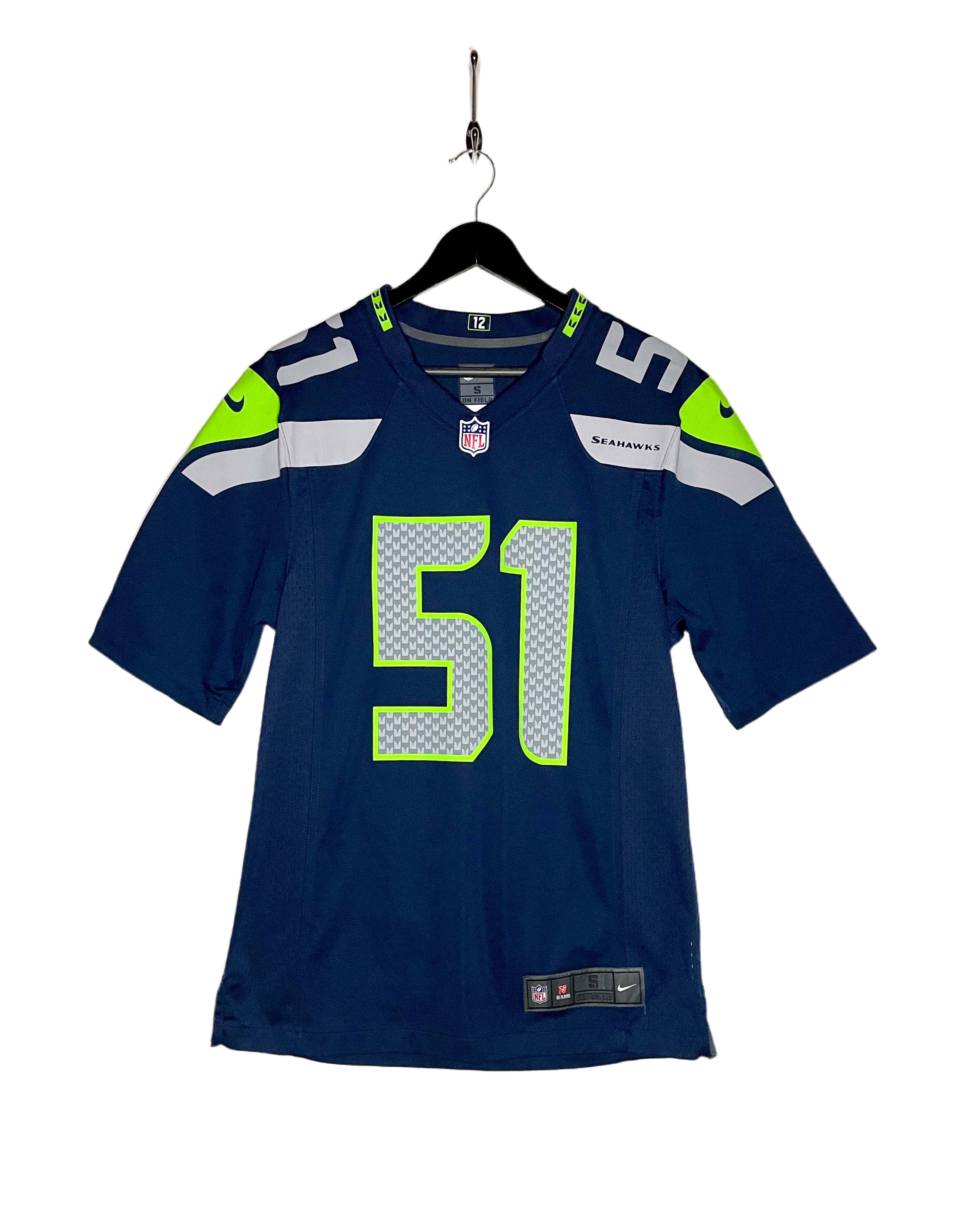 Nike OnField Jersey Seattle Seahawks #51 Irvin Blau Größe S