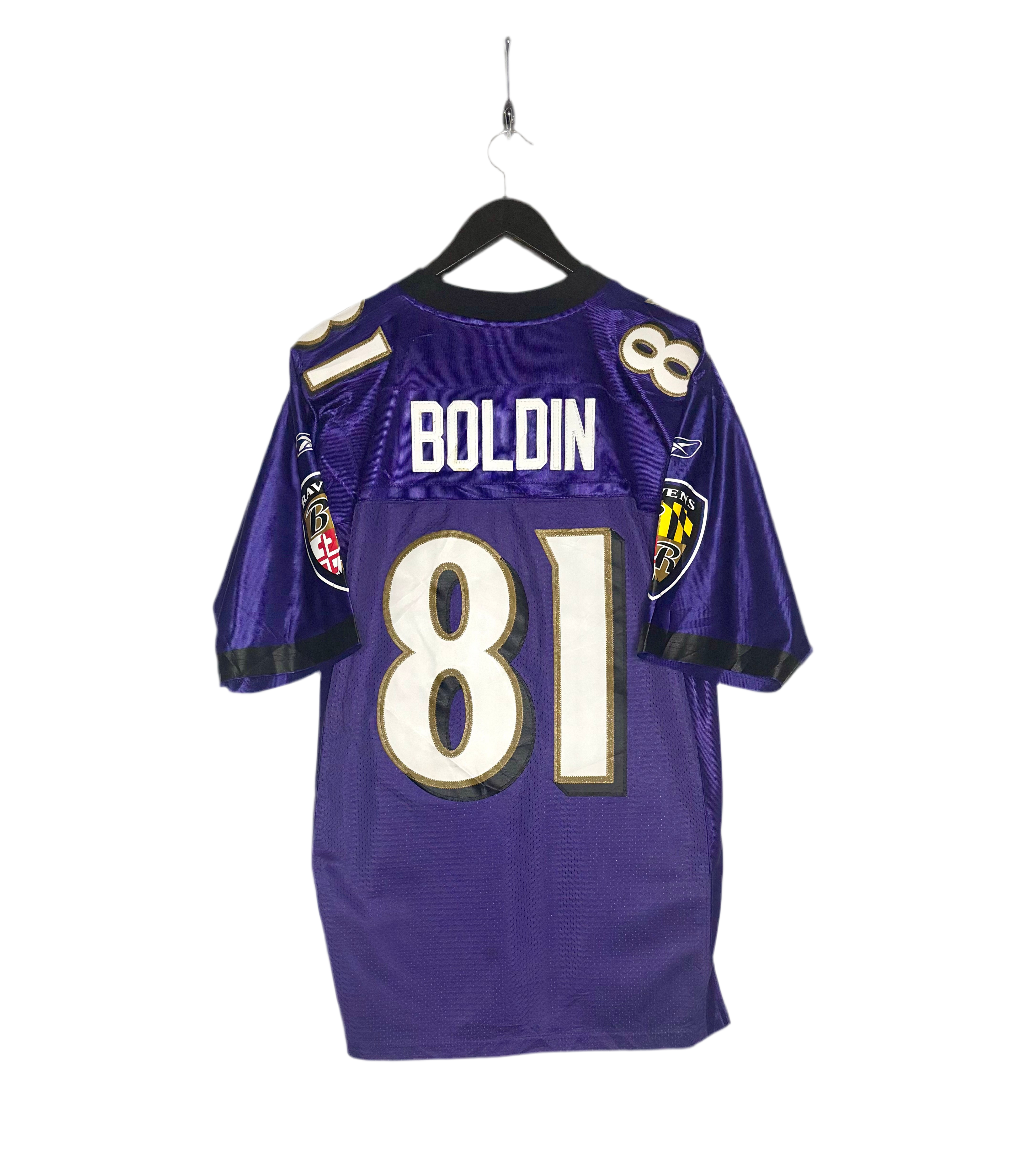 Reebok NFL OnField Baltimore Ravens Jersey #81 Anquan Boldin Lila Größe M