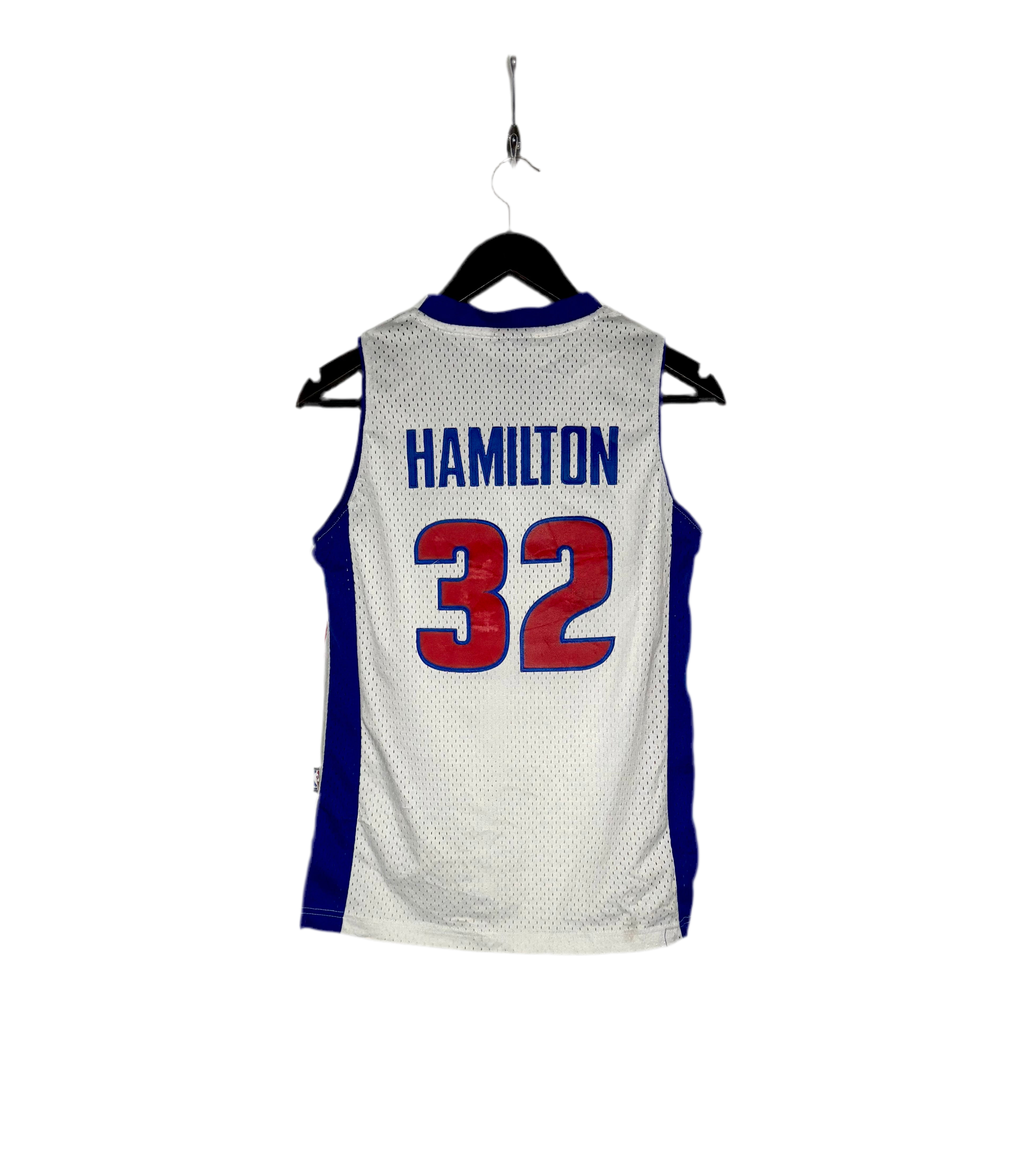 Adidas NBA Vintage Detroit Pistons Jersey #32 Richard Hamilton Weiß Größe M Kinder