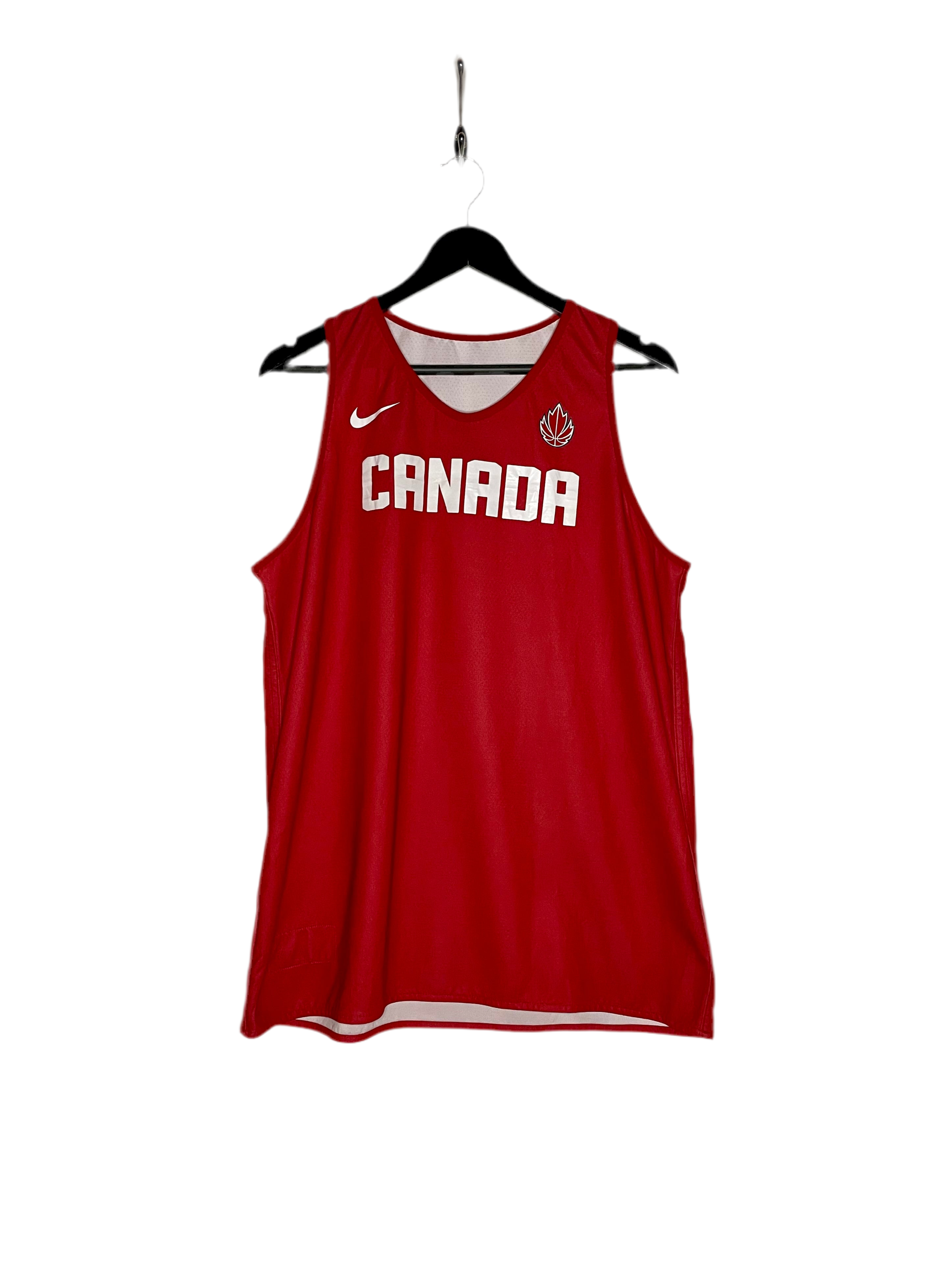 Nike Basketball Jersey Canada Rot/Weiß Größe XL