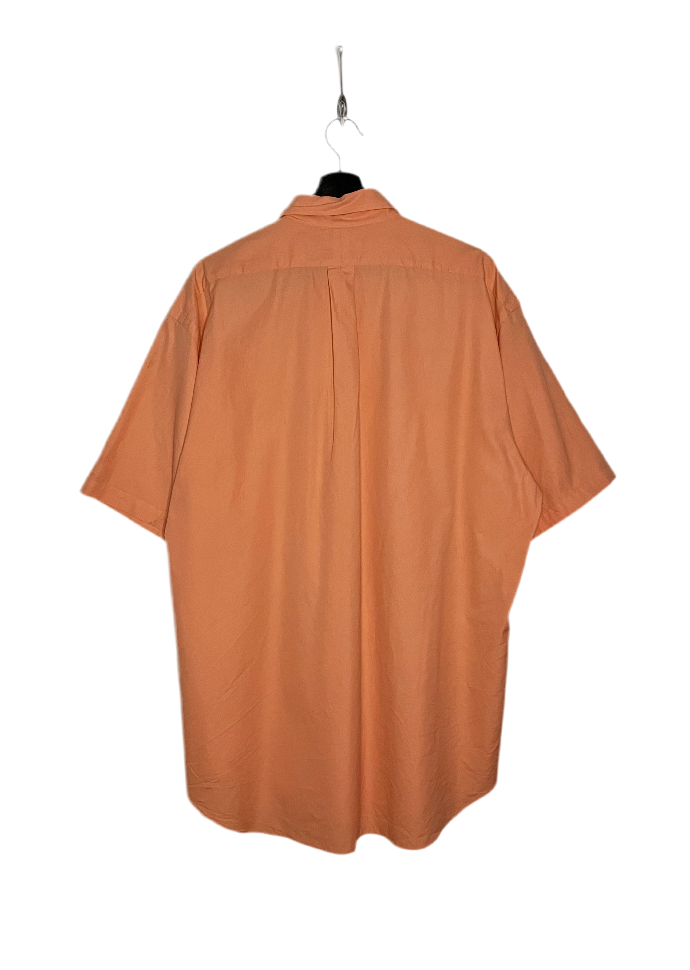 Ralph Lauren Vintage kurzarm Hemd Aprikot Größe L