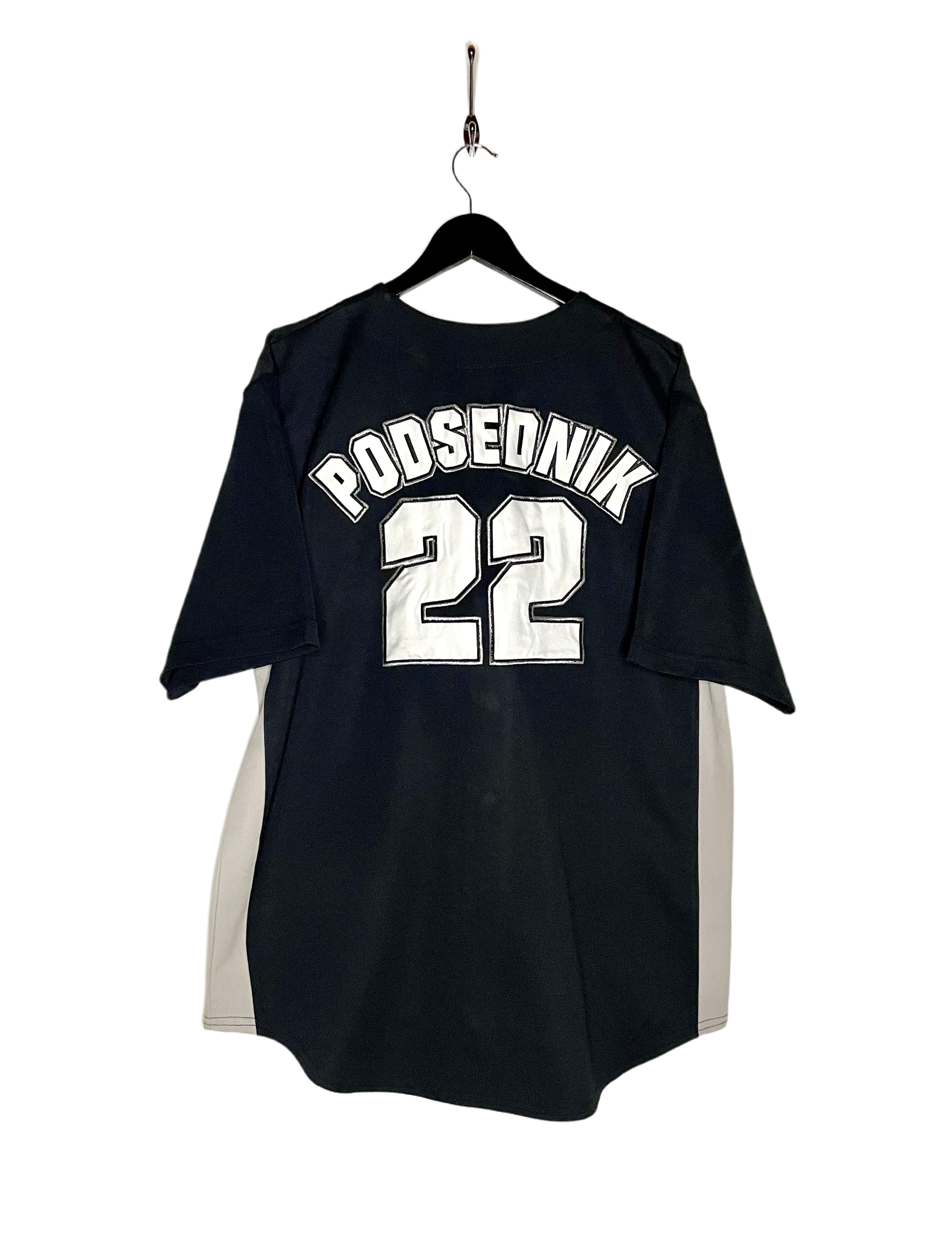 True Fan Jersey White Sox #22 Podsednik Schwarz Größe L