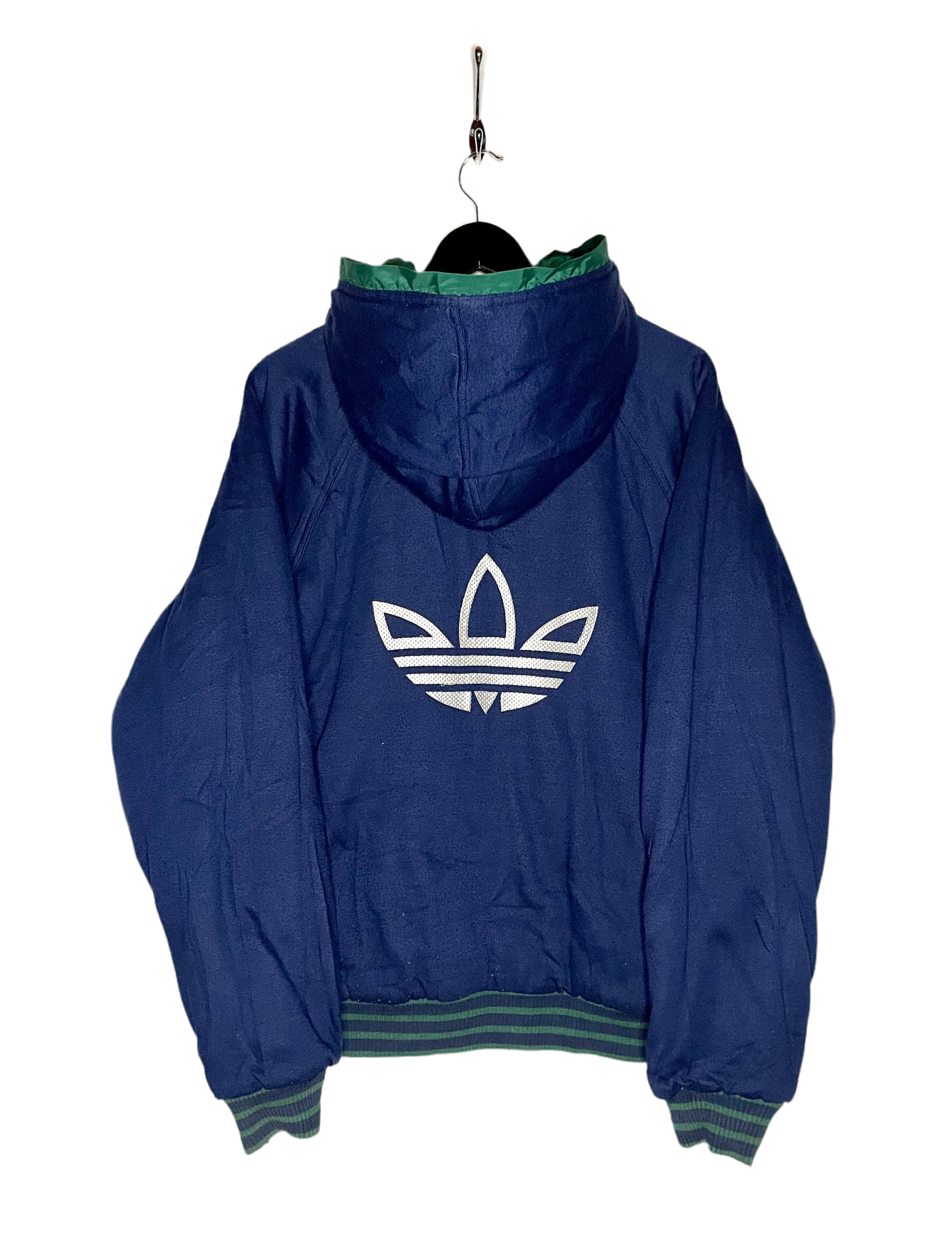 Chaqueta reversible vintage Adidas verde/azul talla L 